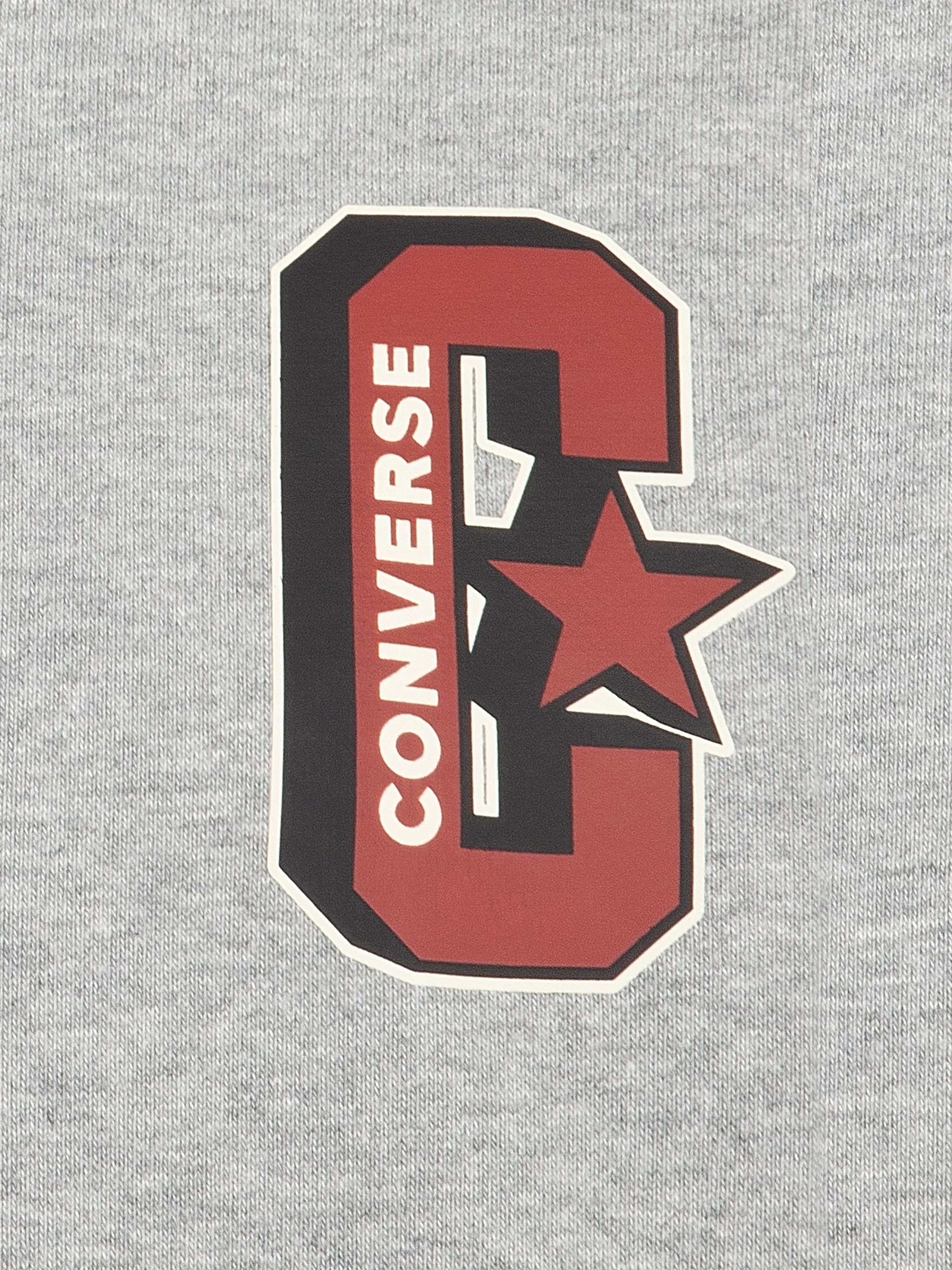 Boys Retro Varsity Hoodie in Grey