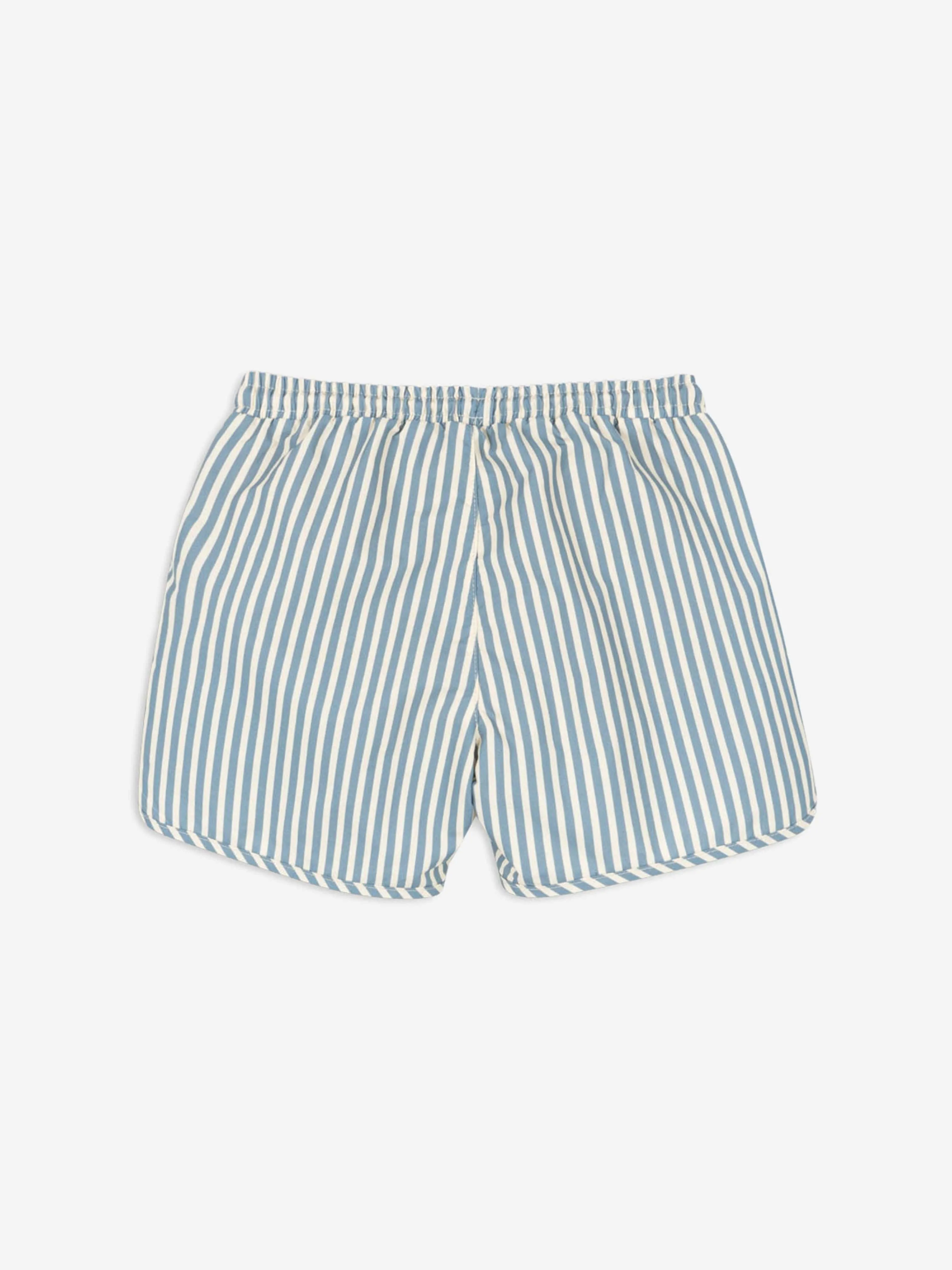 Boys Sailor Stripe Asnou Swim Shorts in Blue