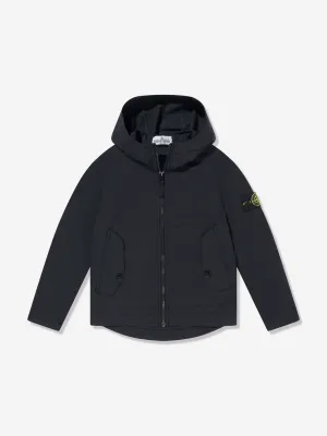 Boys Short Parka Jacket in Navy