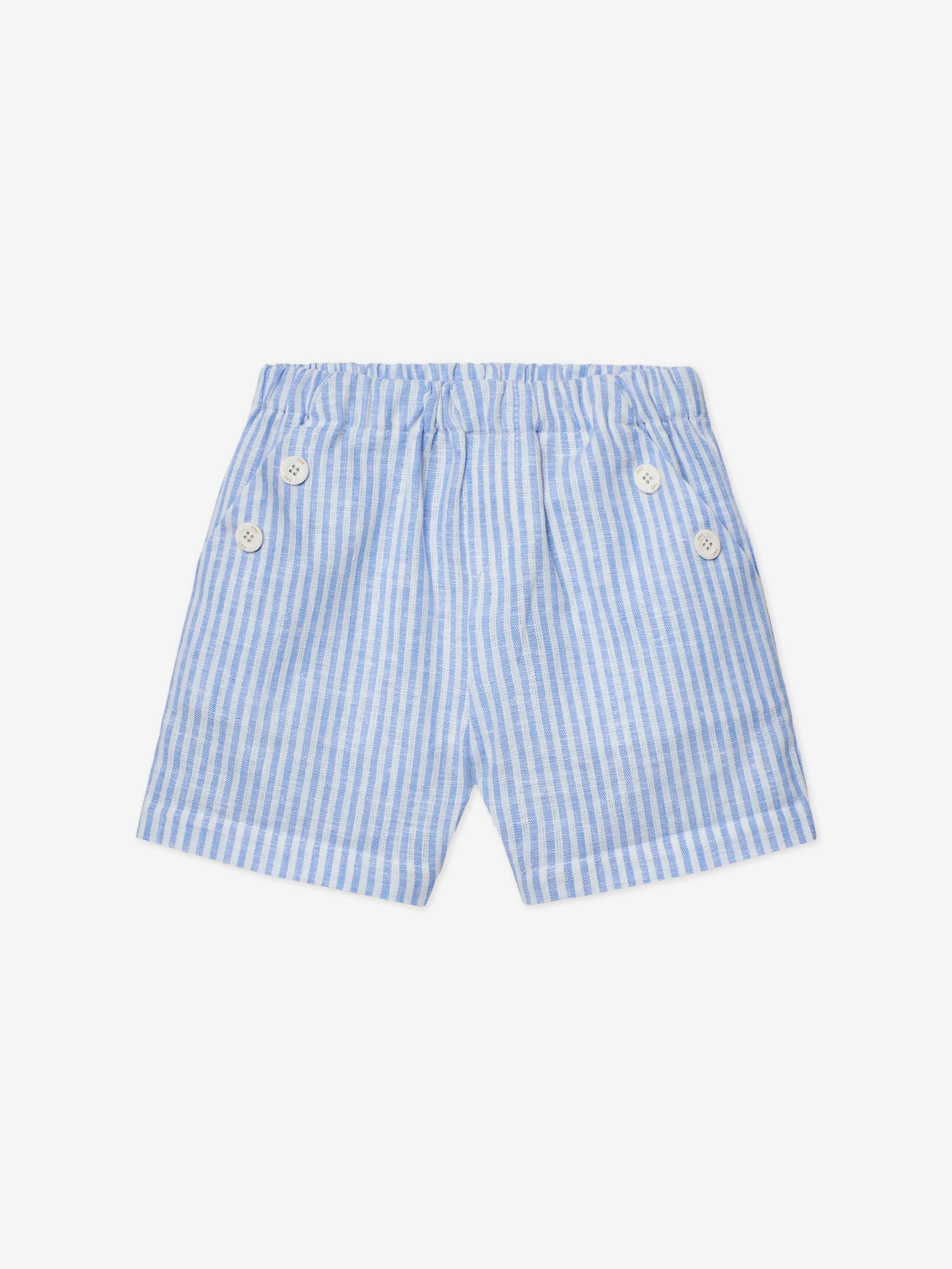 Boys Short Set in White