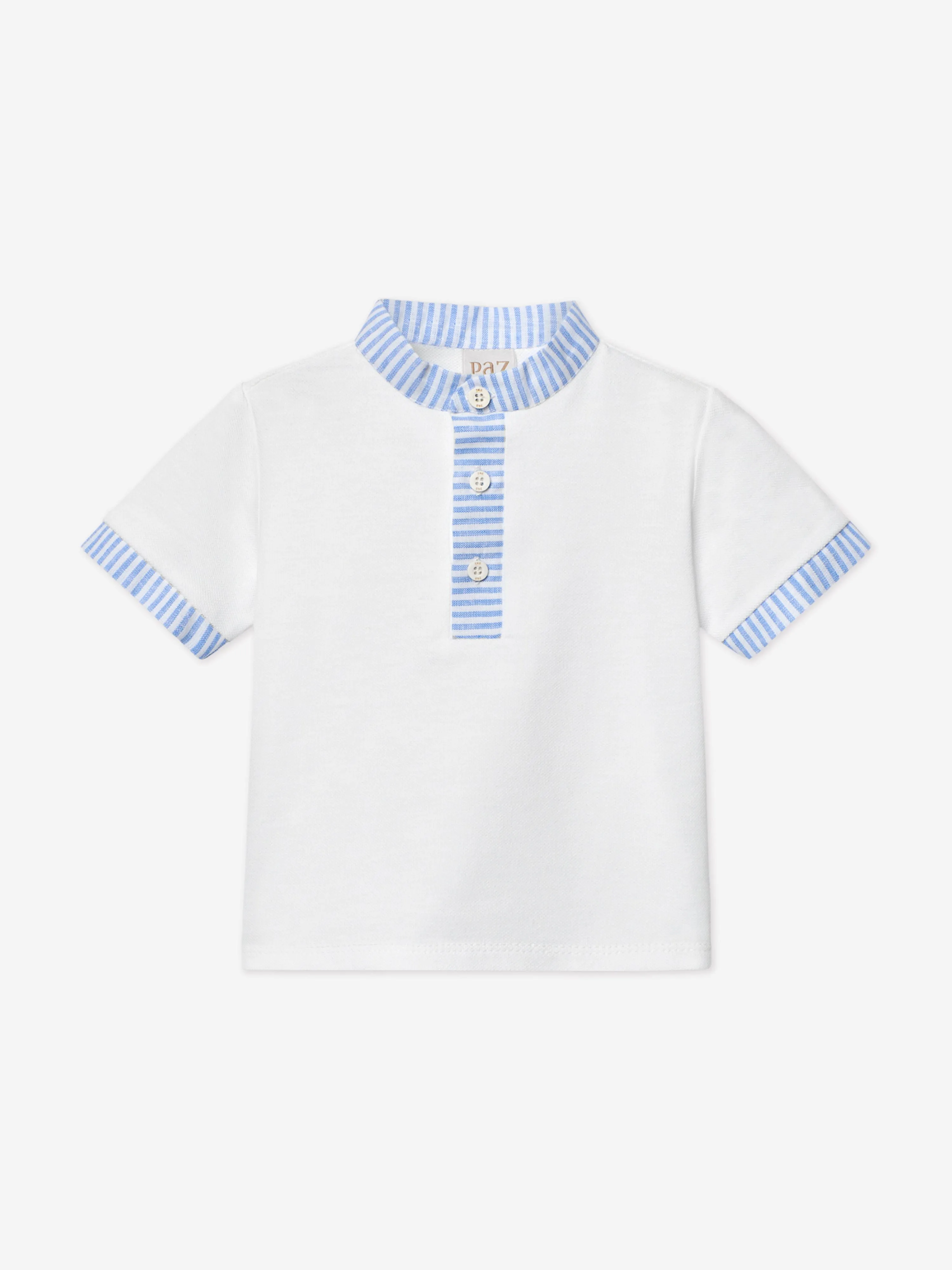 Boys Short Set in White