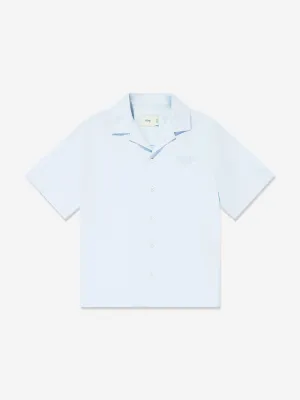 Boys Short Sleeve Logo Shirt in Blue
