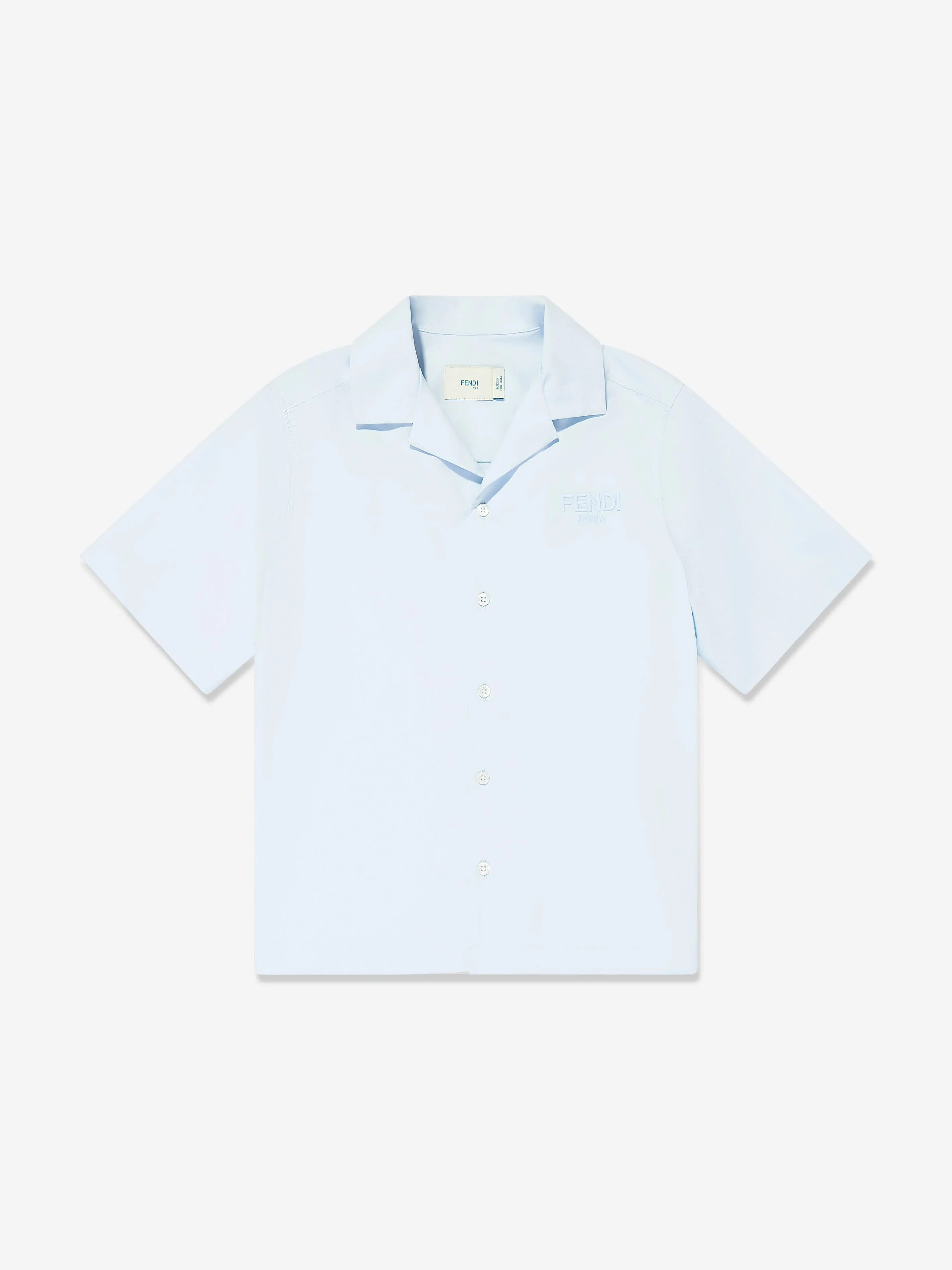 Boys Short Sleeve Logo Shirt in Blue