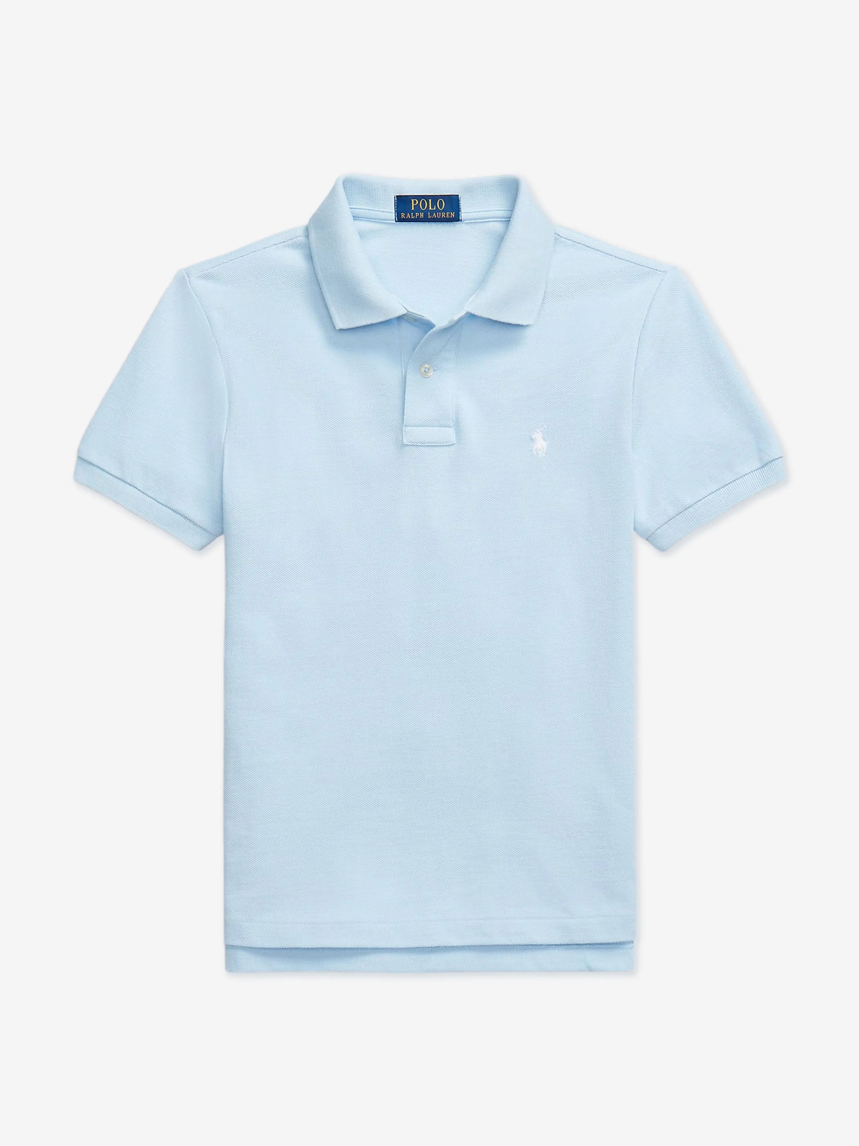 Boys Slim Fit Polo Shirt in Blue