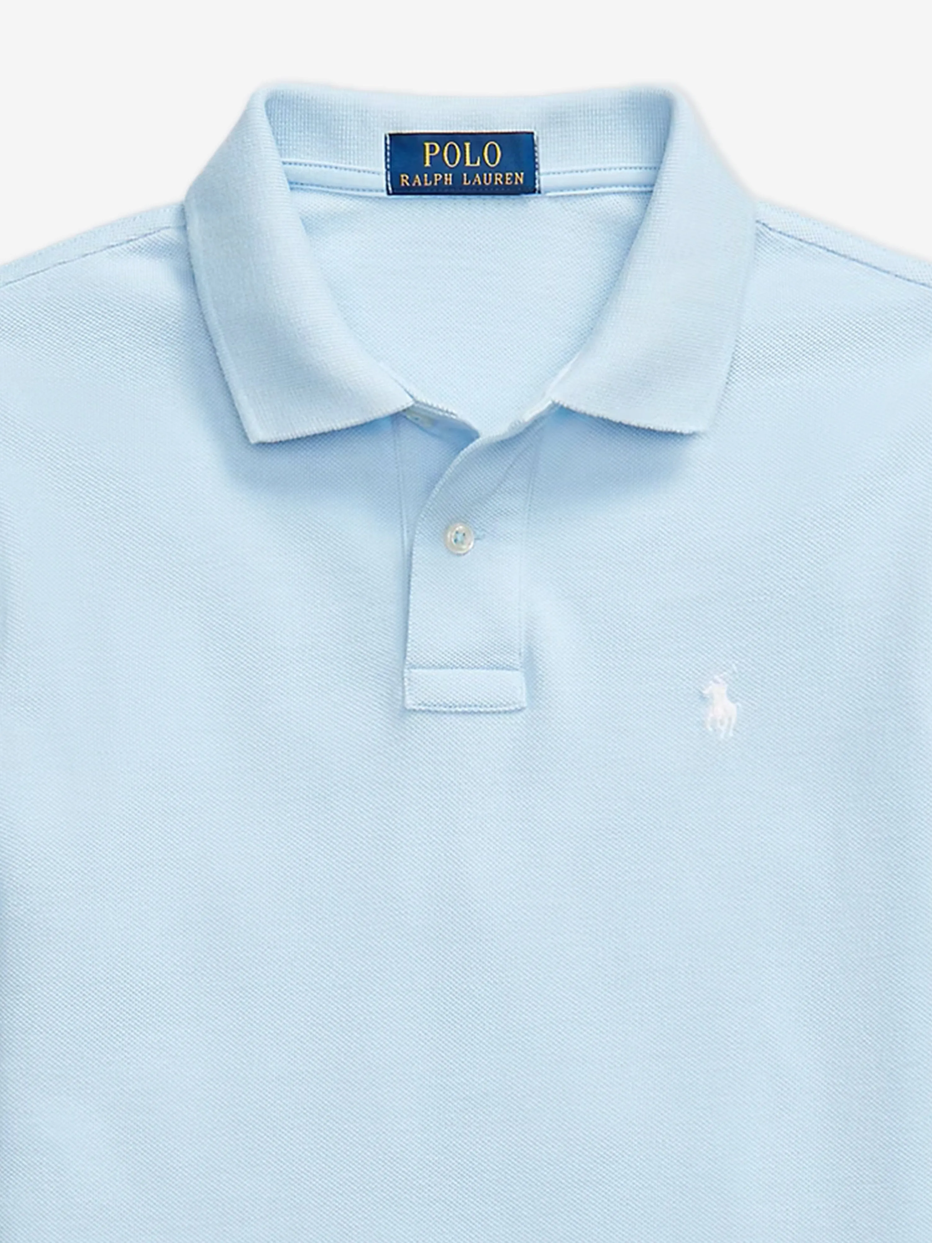 Boys Slim Fit Polo Shirt in Blue