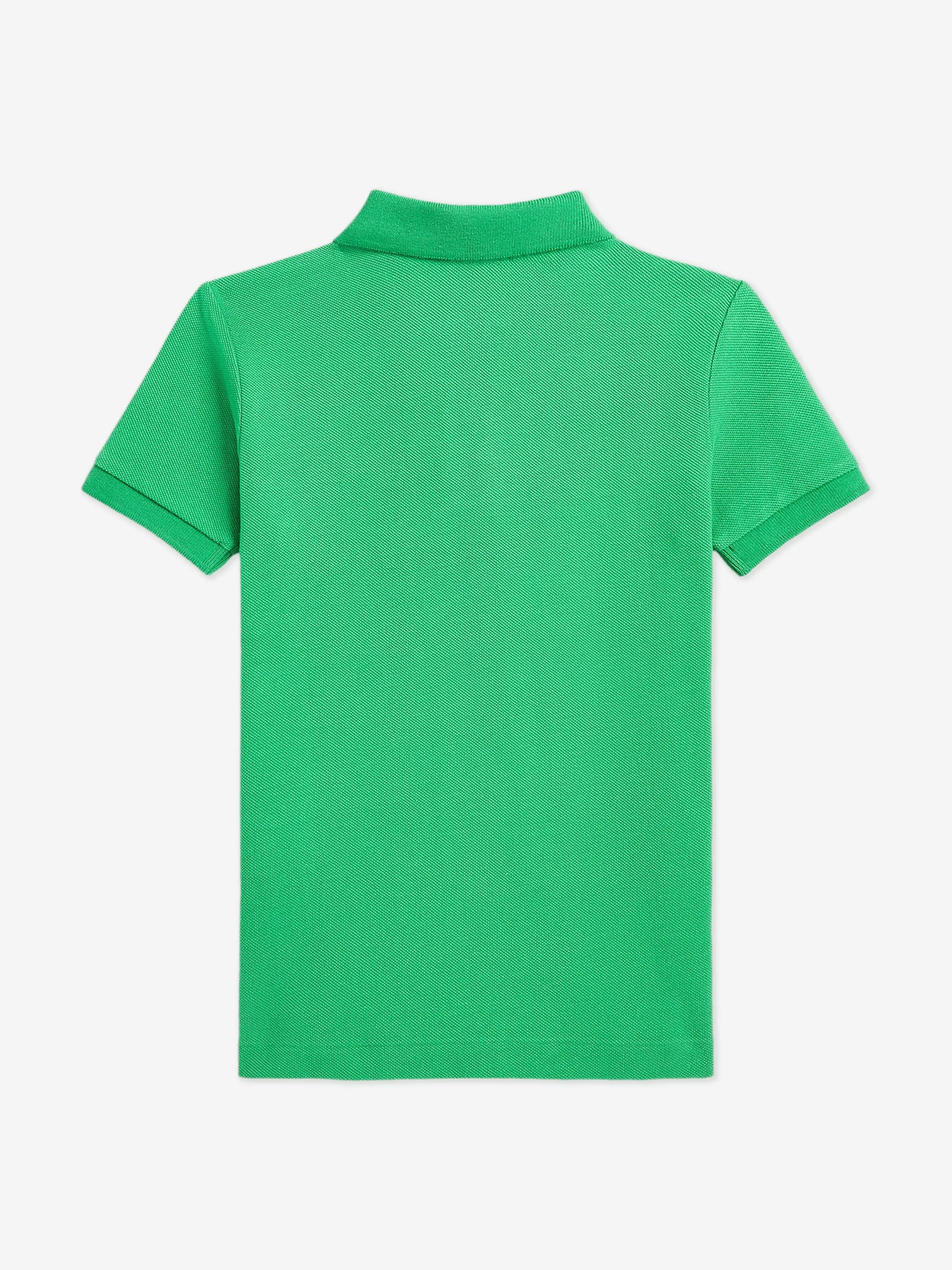 Boys Slim Fit Polo Shirt in Green