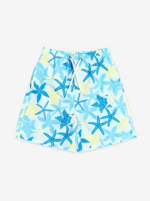 Boys Starfish Beach Shorts in Blue (UPF50 )