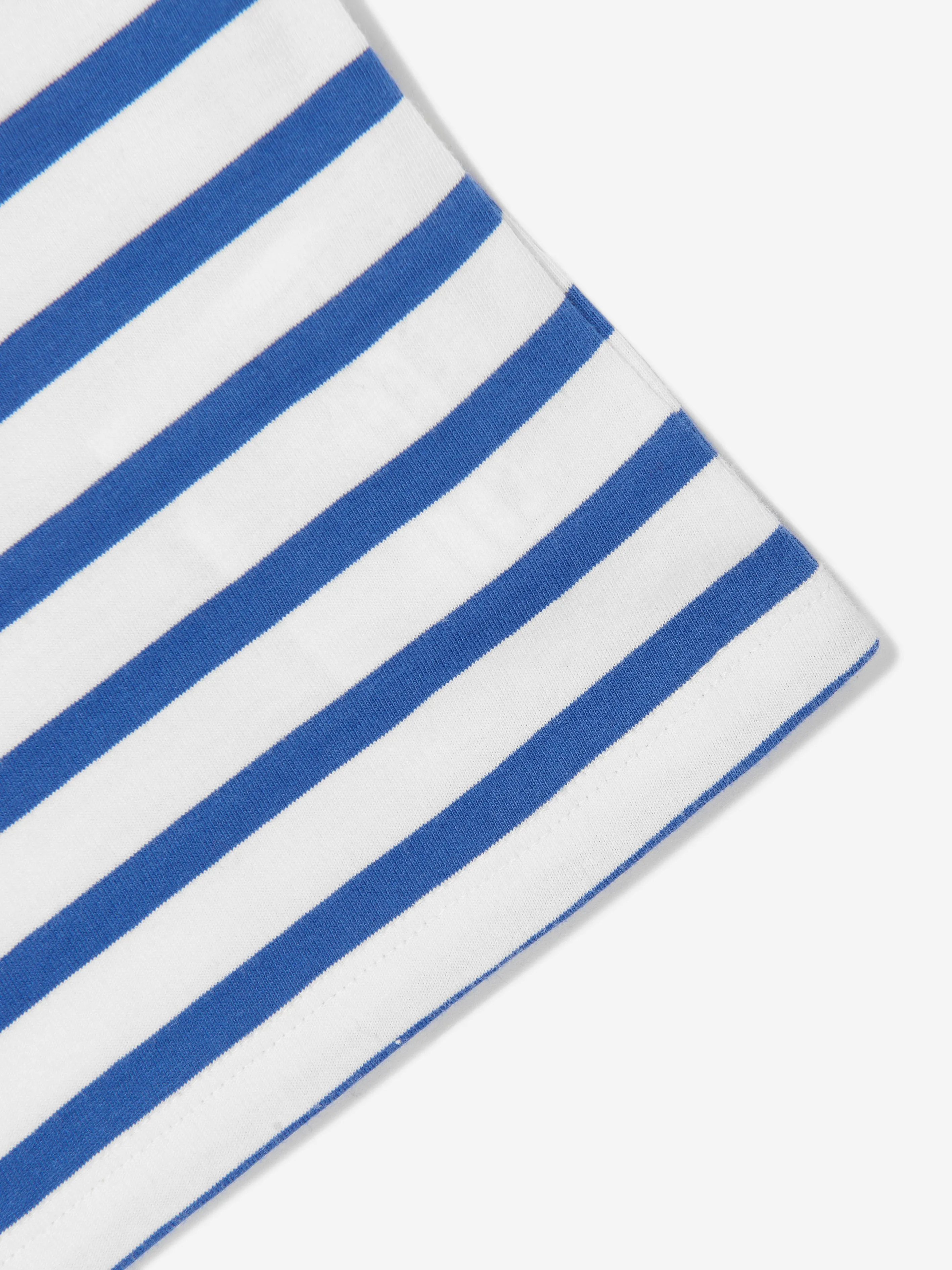 Boys Striped Logo T-Shirt in Blue