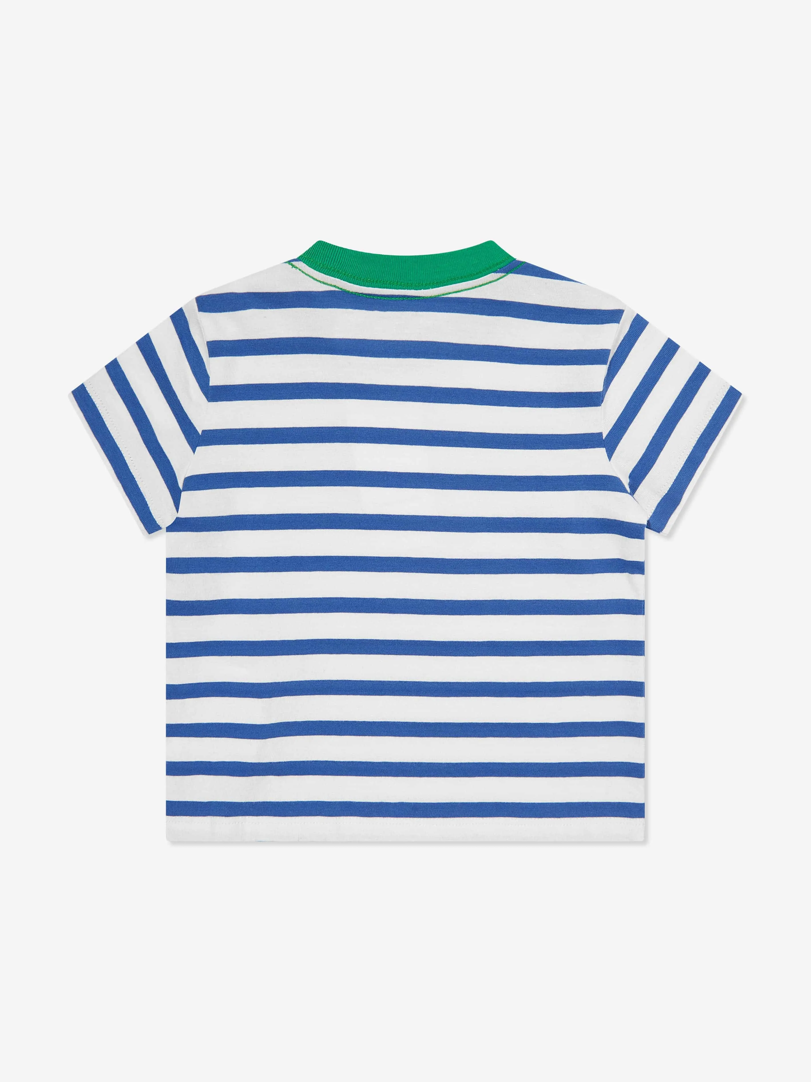 Boys Striped Logo T-Shirt in Blue