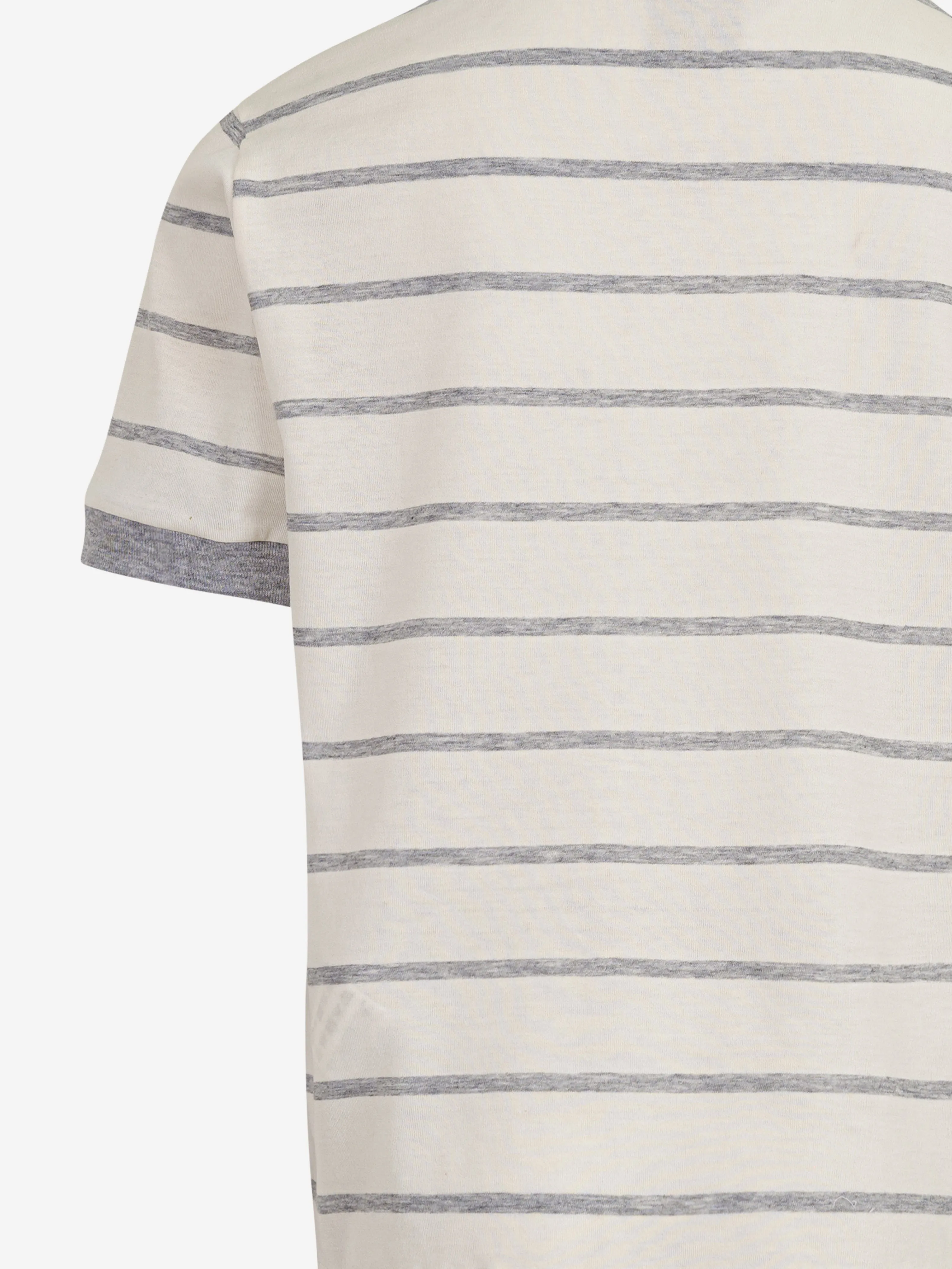 Boys Striped Logo T-Shirt in Ivory