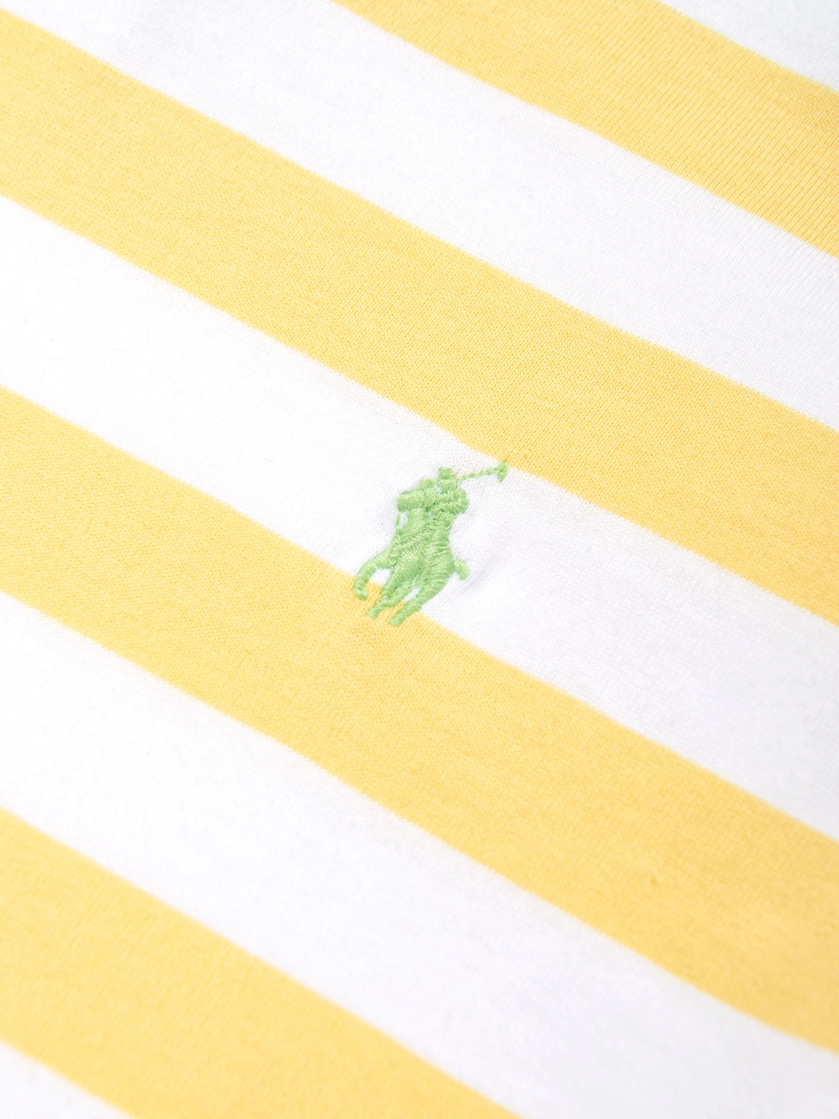 Boys Striped Logo T-Shirt in Yellow
