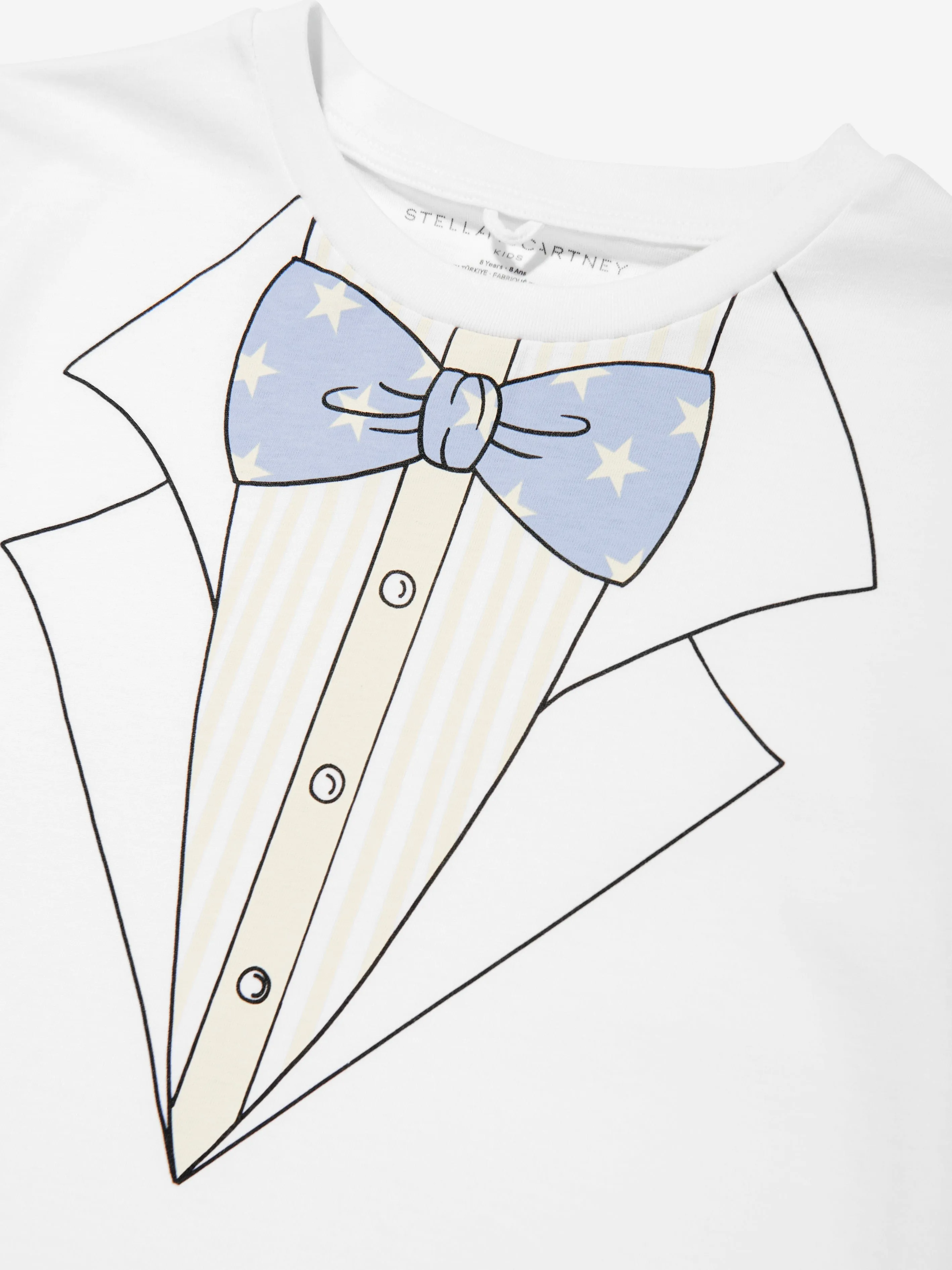 Boys Suit Print T-Shirt in White