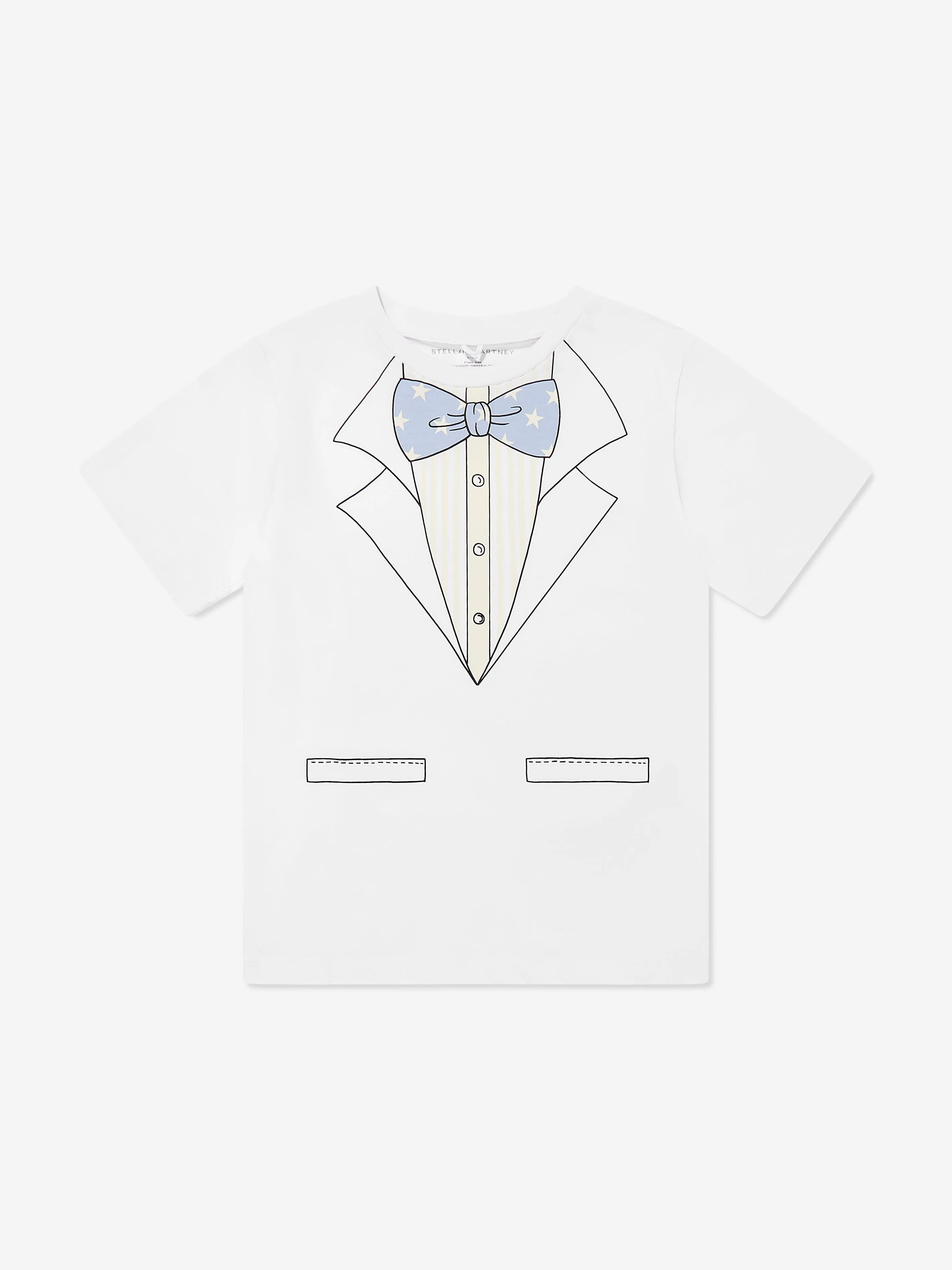 Boys Suit Print T-Shirt in White