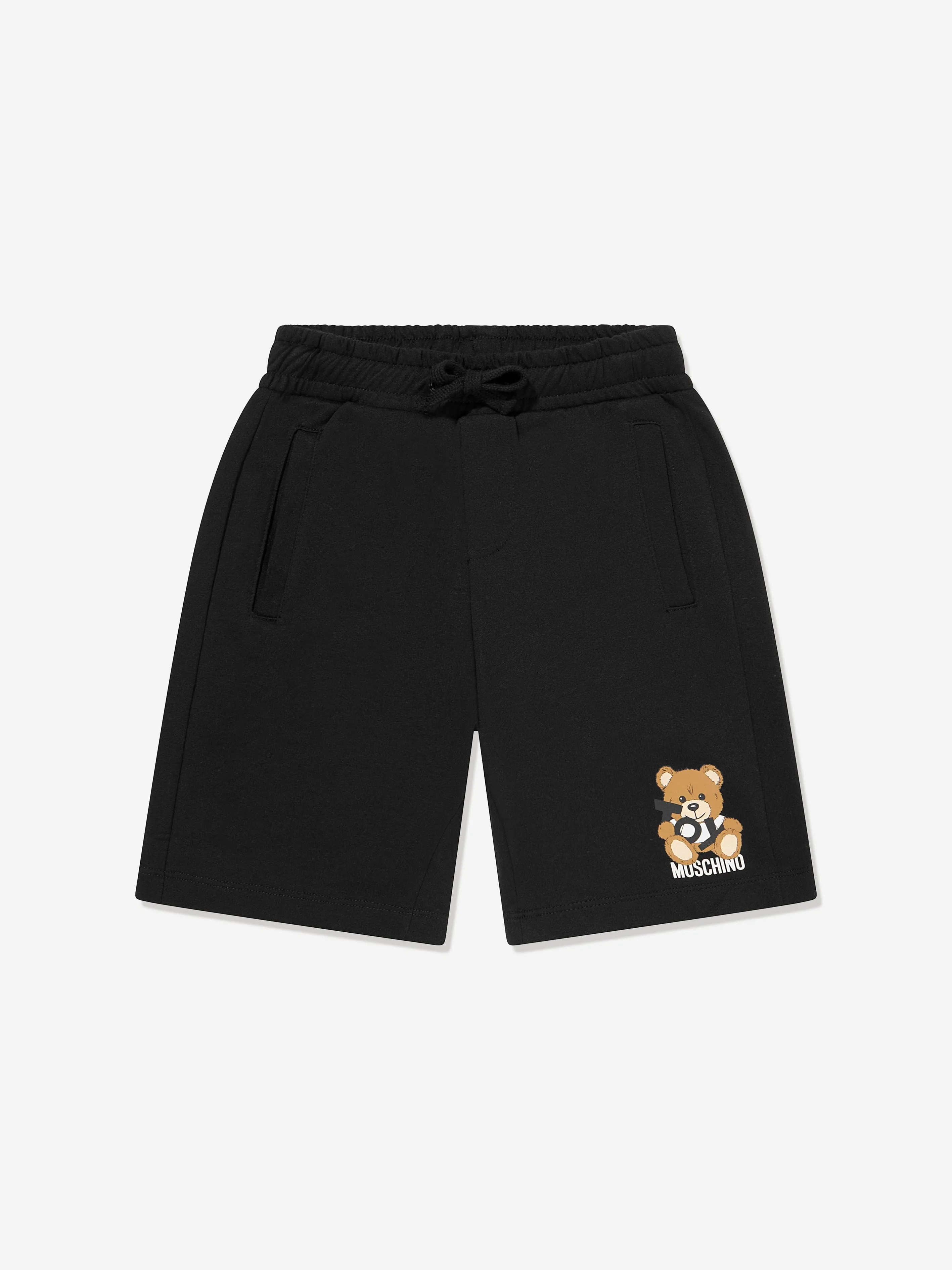 Boys Teddy Bear Short Set in Black