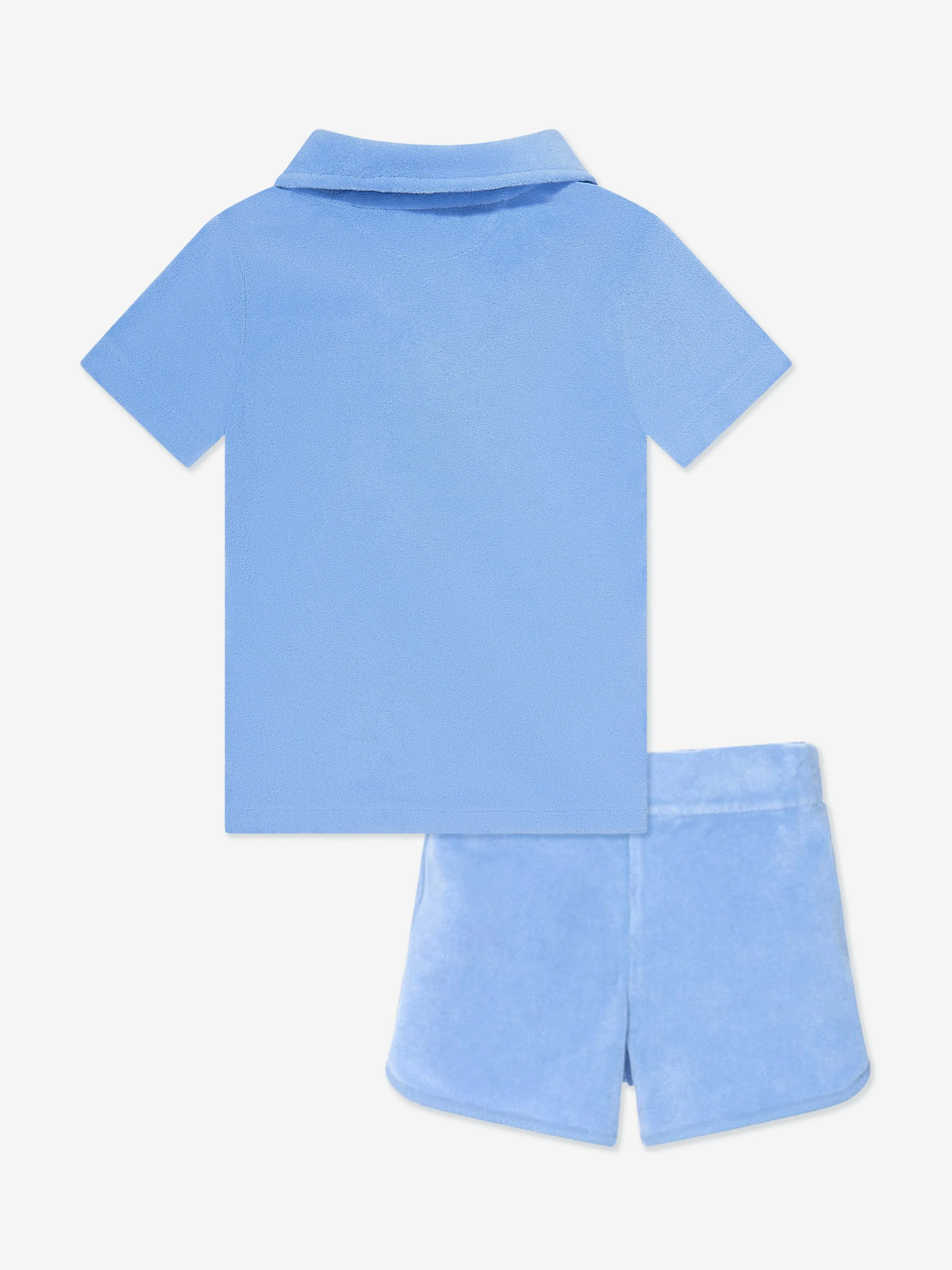 Boys Terry Short Set in Blue
