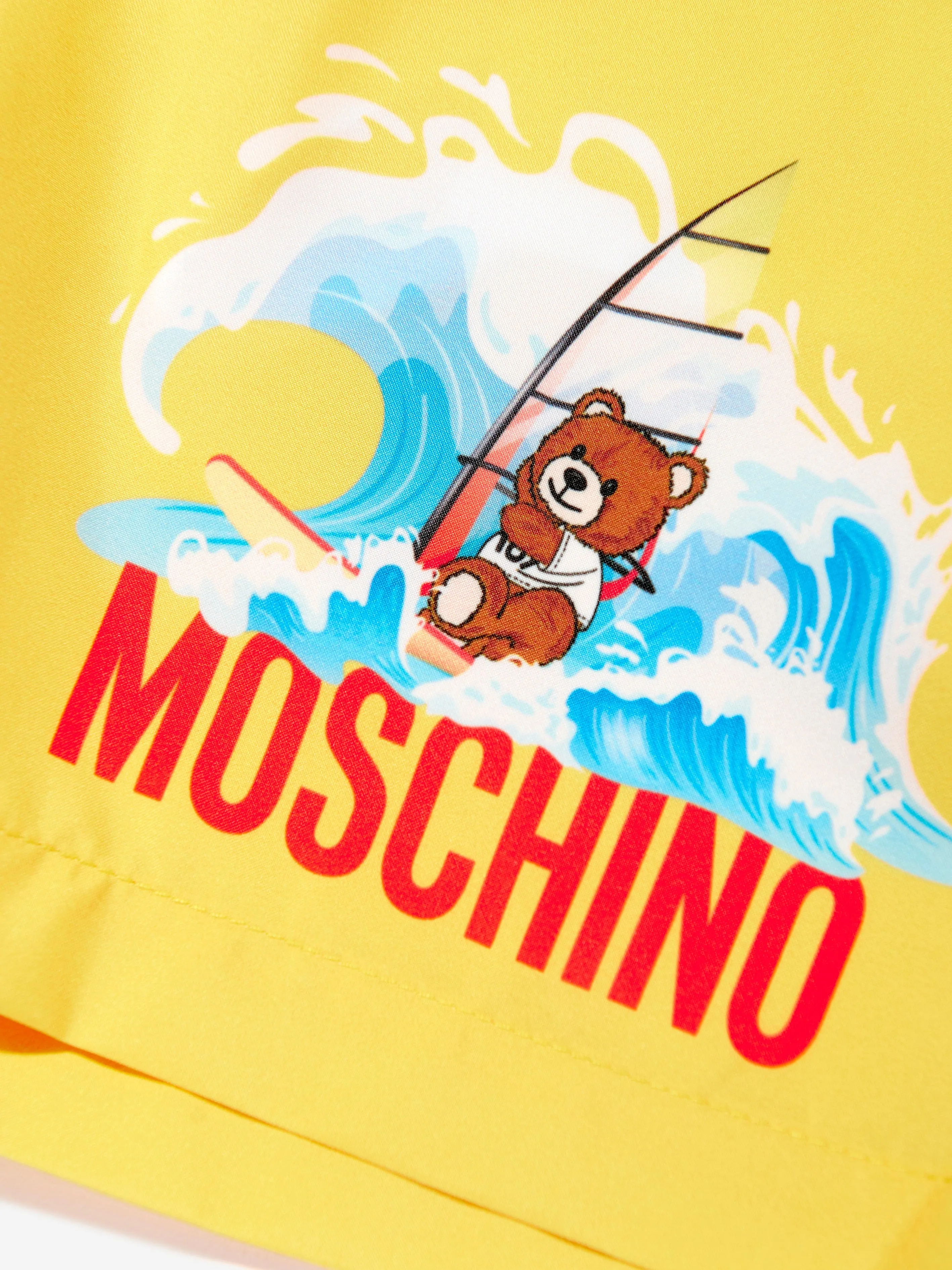 Boys Windsurfing Teddy Swim Shorts in Yellow