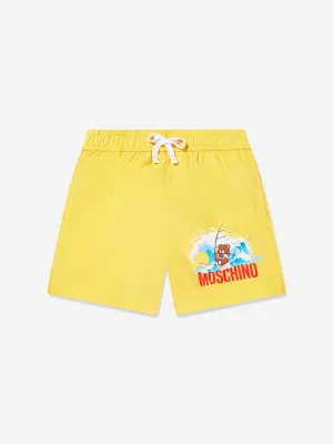 Boys Windsurfing Teddy Swim Shorts in Yellow