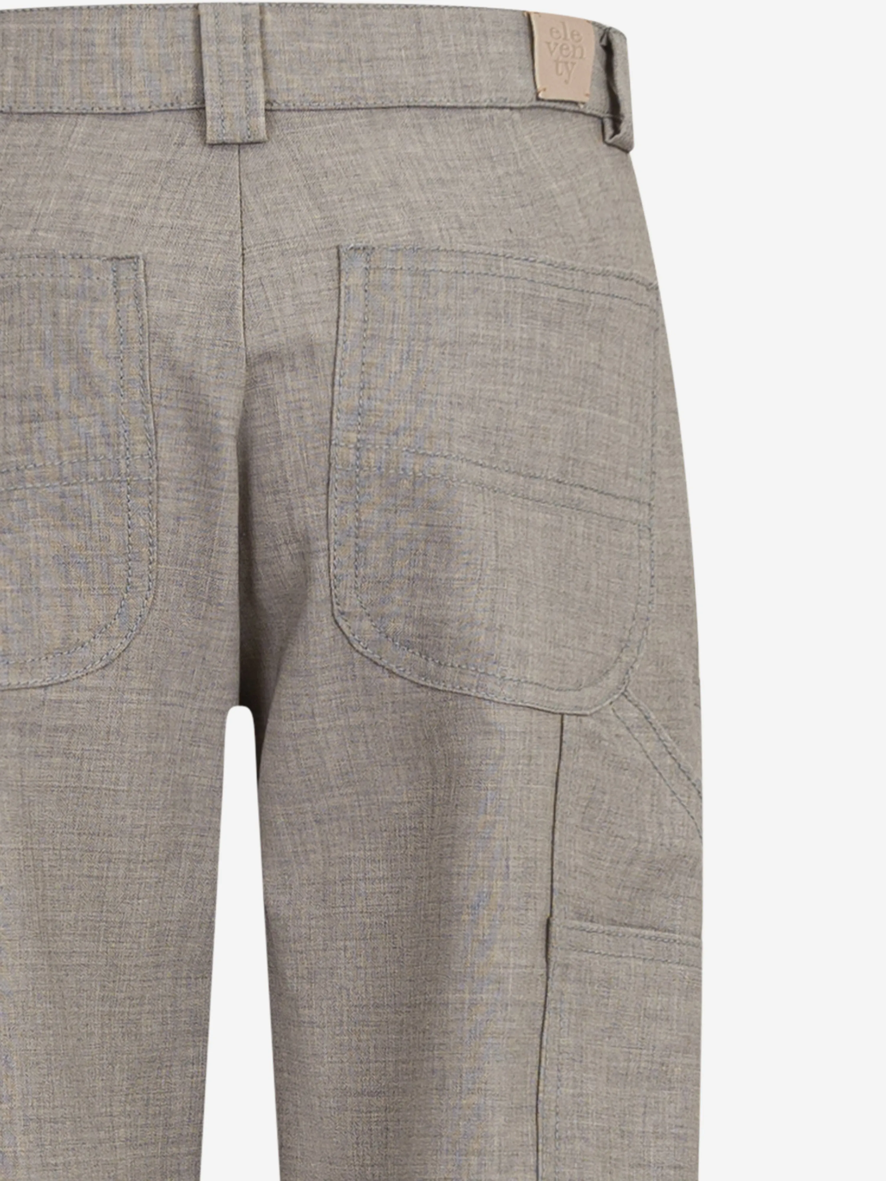 Boys Wool Trousers in Grey