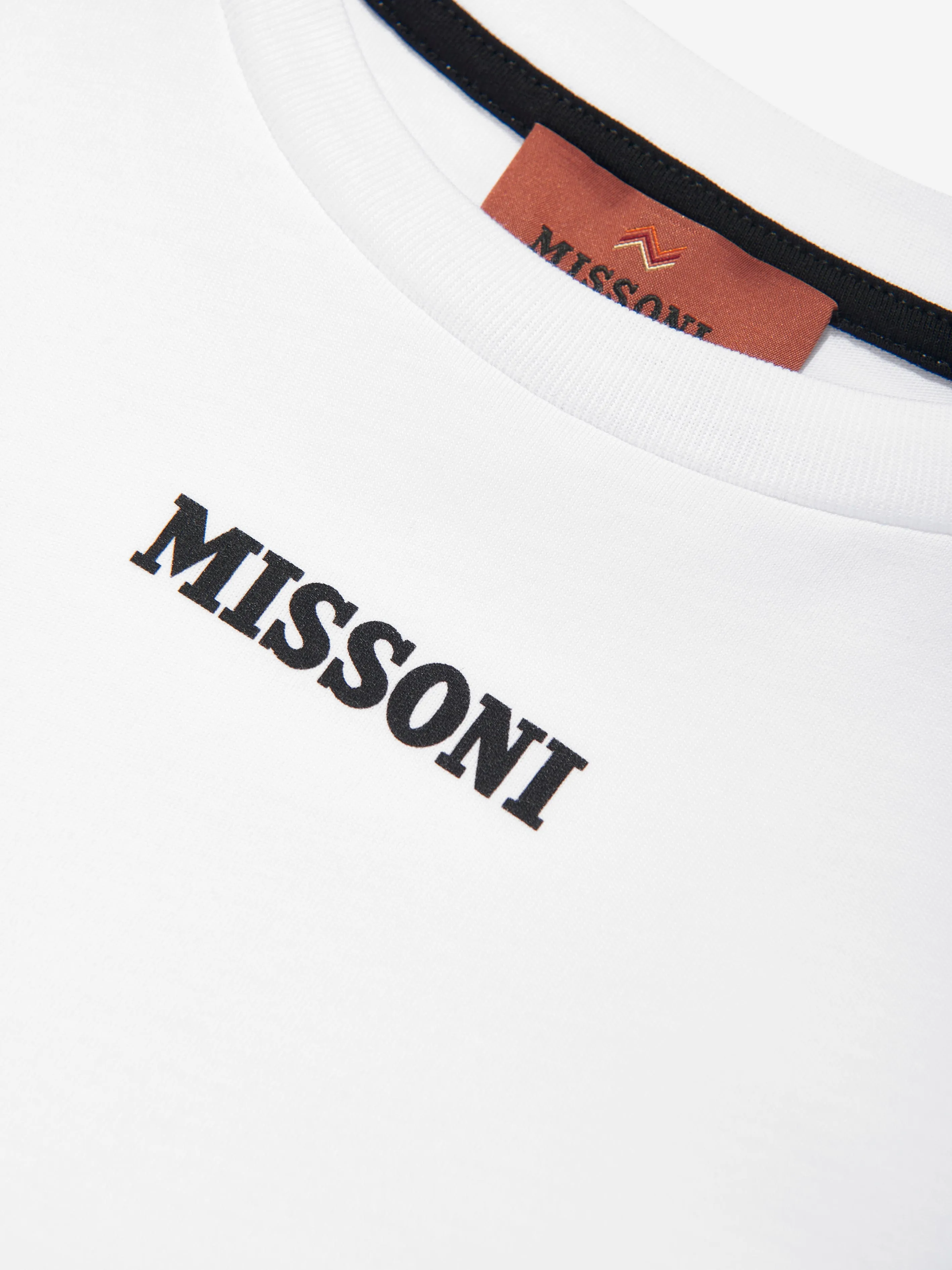 Boys Zigzag Print T-Shirt in White