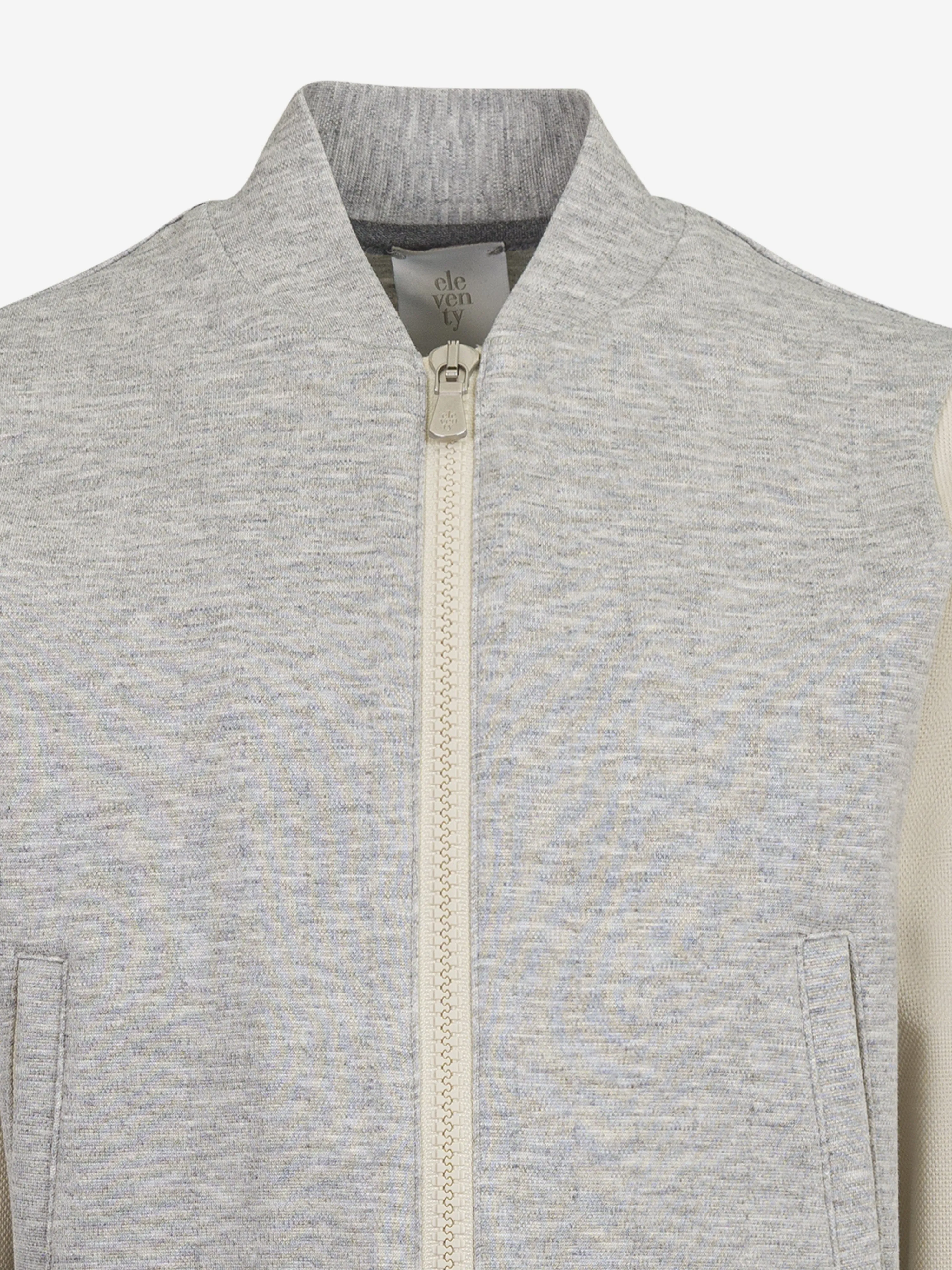 Boys Zip Up Top in Grey