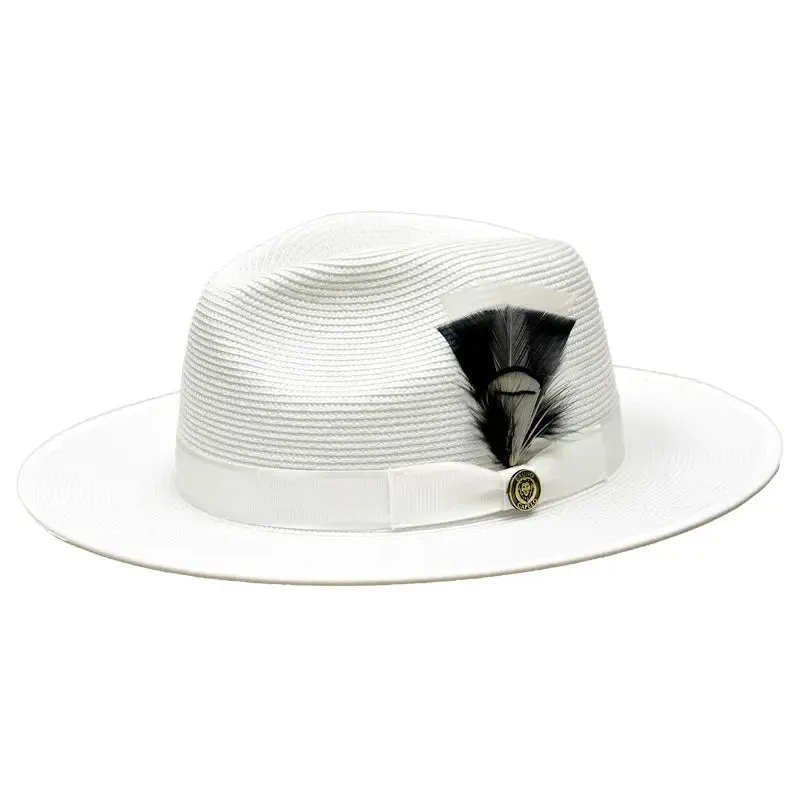 Bruno Capelo Michelangelo Wide Brim Straw Fedora Accessories_Bruno Capelo_Hats