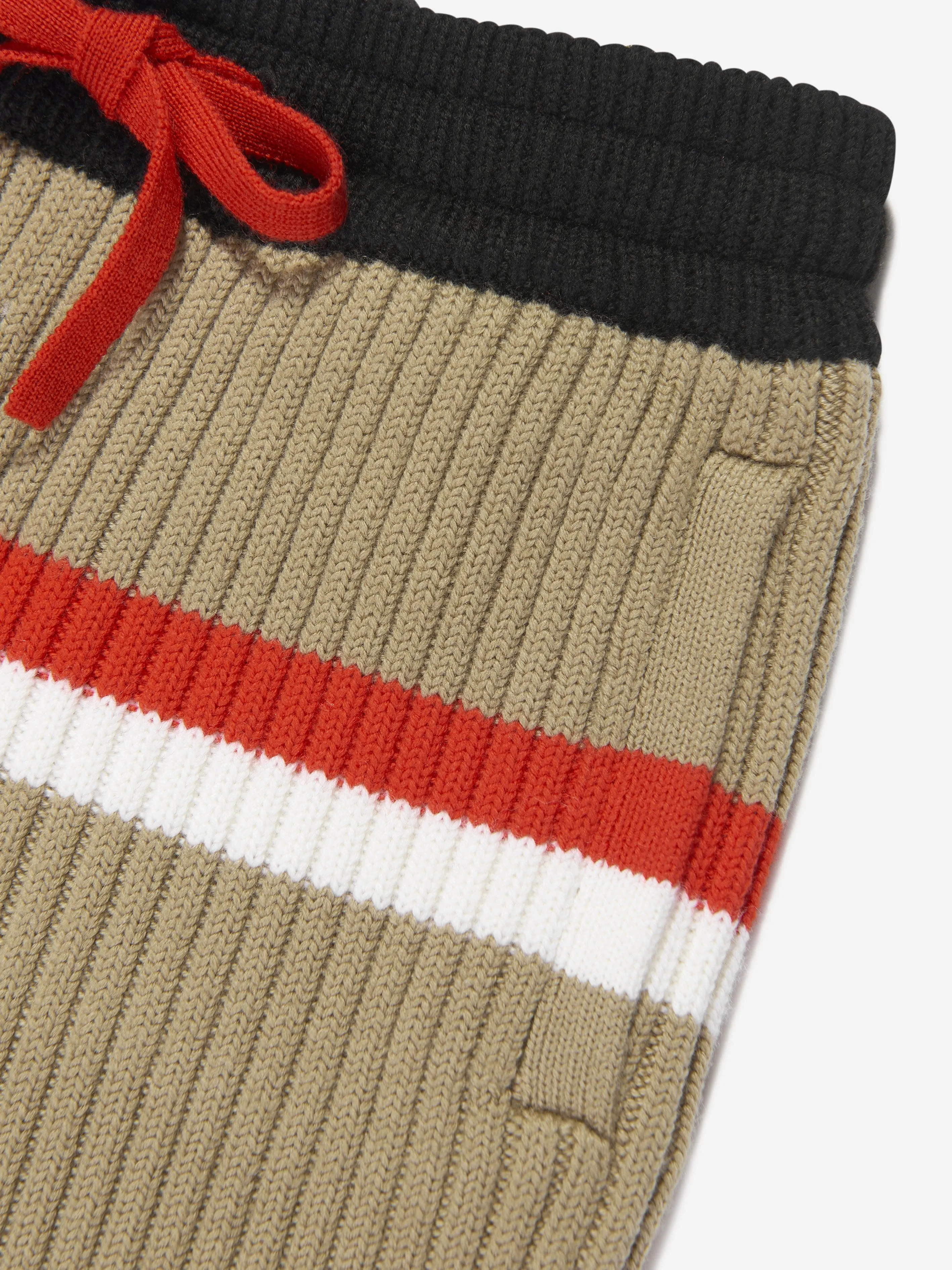 Burberry Boys Jaimie Stripe Shorts in Archive Beige