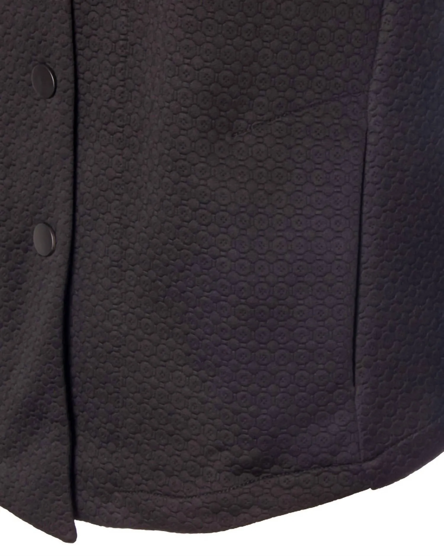 Button Down Jacket In Black