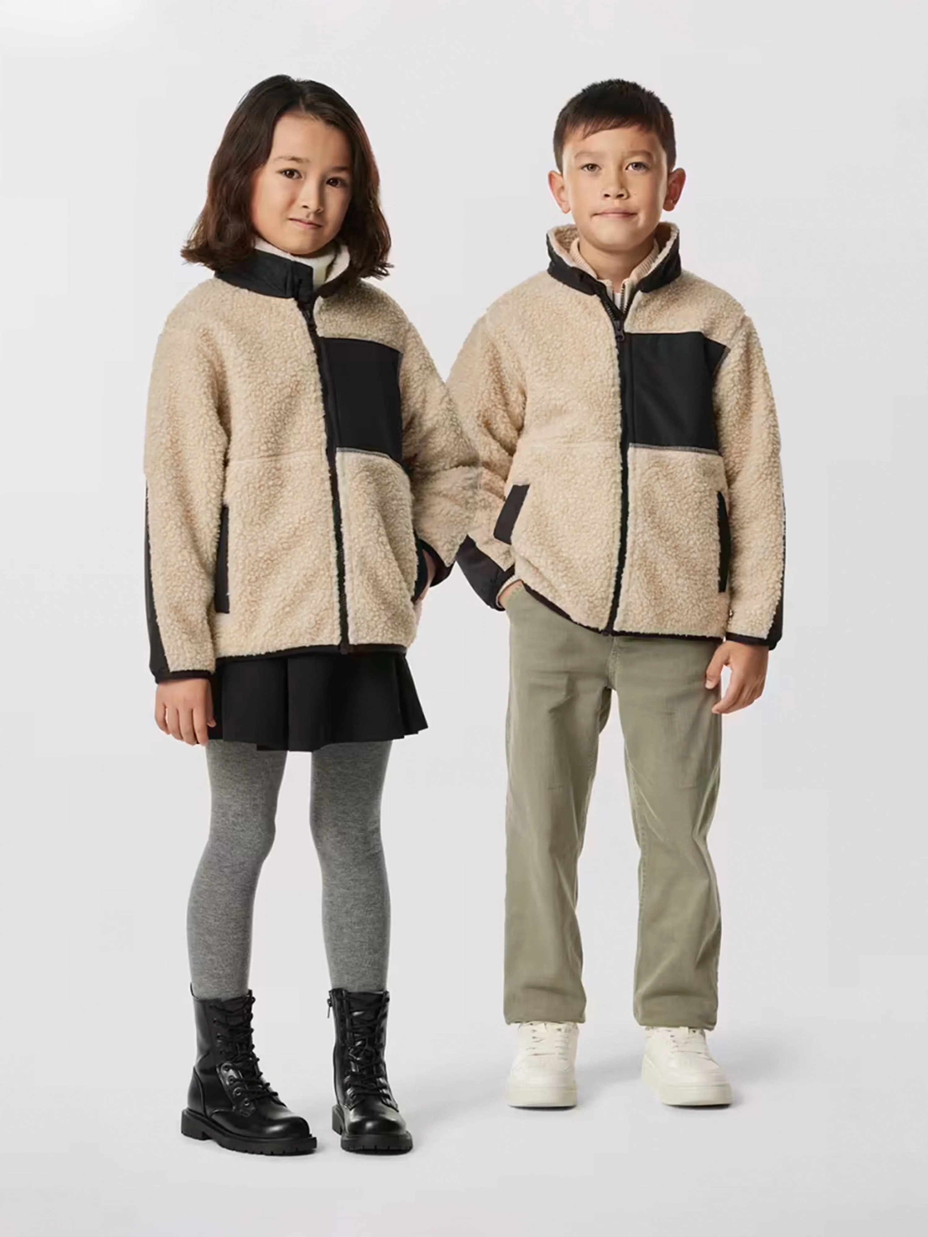Canada Goose Kids Simcoe Fleece Jacket in Beige