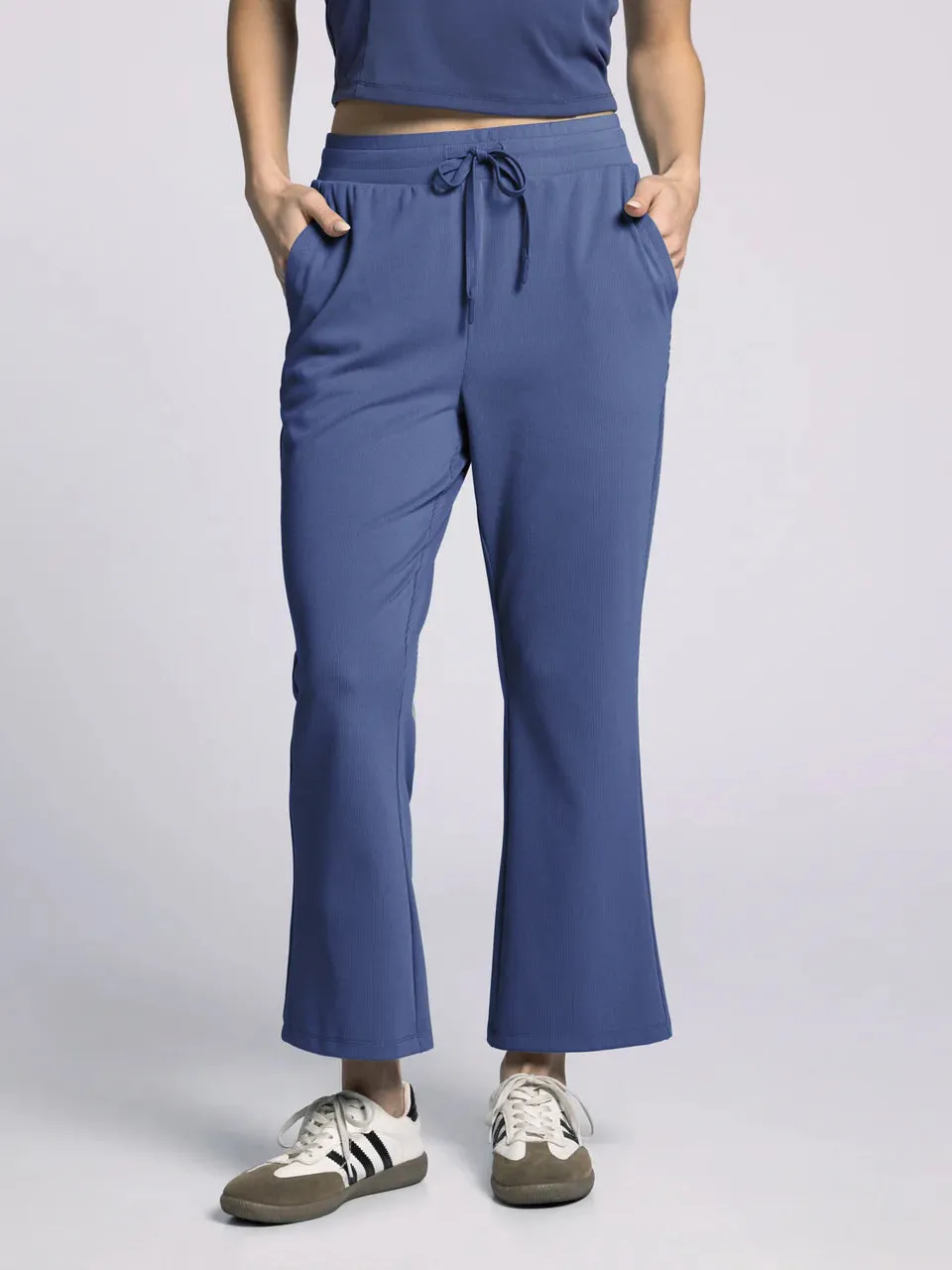 Clara Pants - Crown Blue Rib