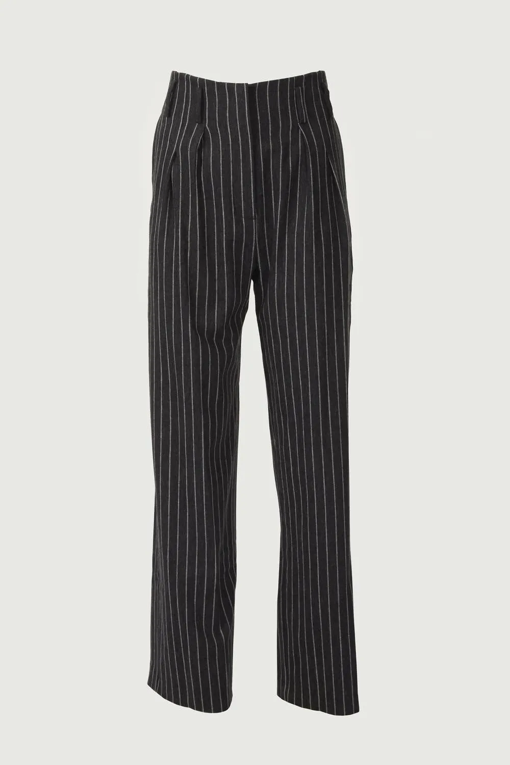 Clyde Striped Pants In Antracite