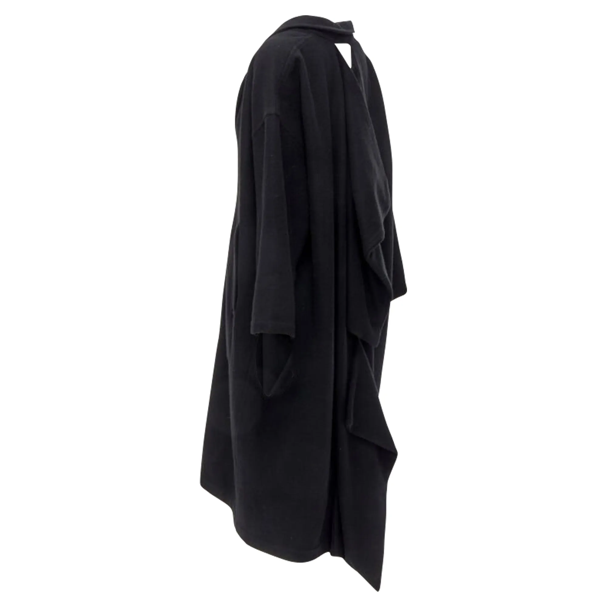 Comme Des Garcons Dinosaur jagged cut out draped coat