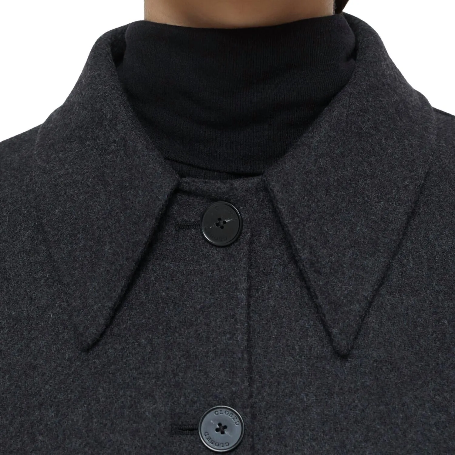 Cropped Jacket In Black