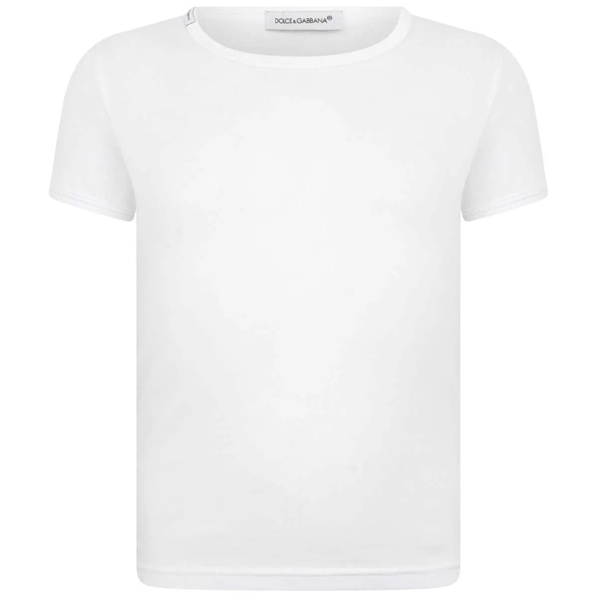 Dolce & Gabbana Boys 2 Pack T-Shirt Set in White