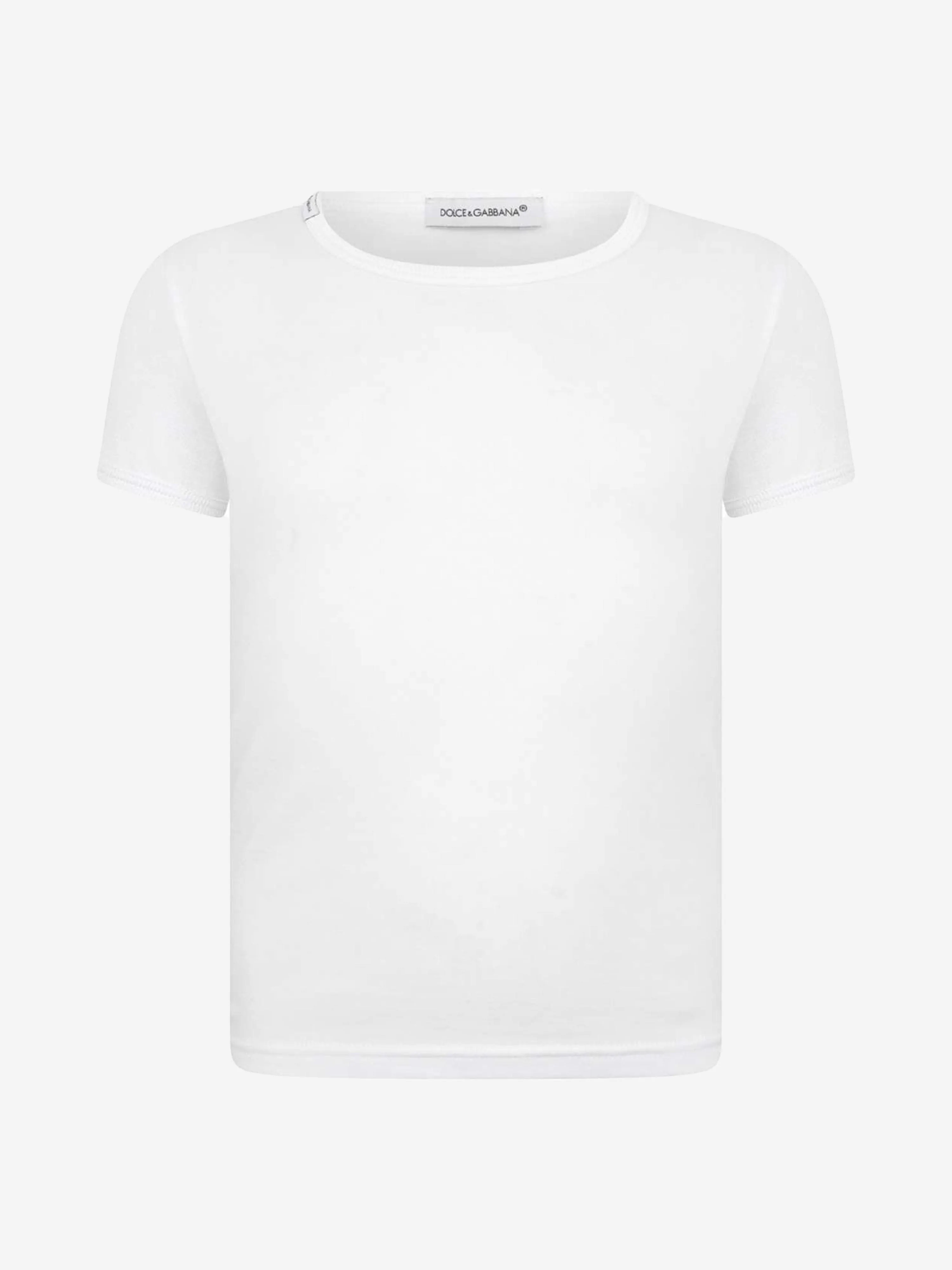 Dolce & Gabbana Boys 2 Pack T-Shirt Set in White