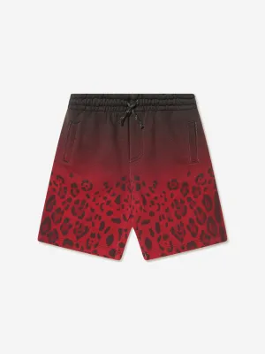 Dolce & Gabbana Boys Cotton Leopard Bermuda Shorts