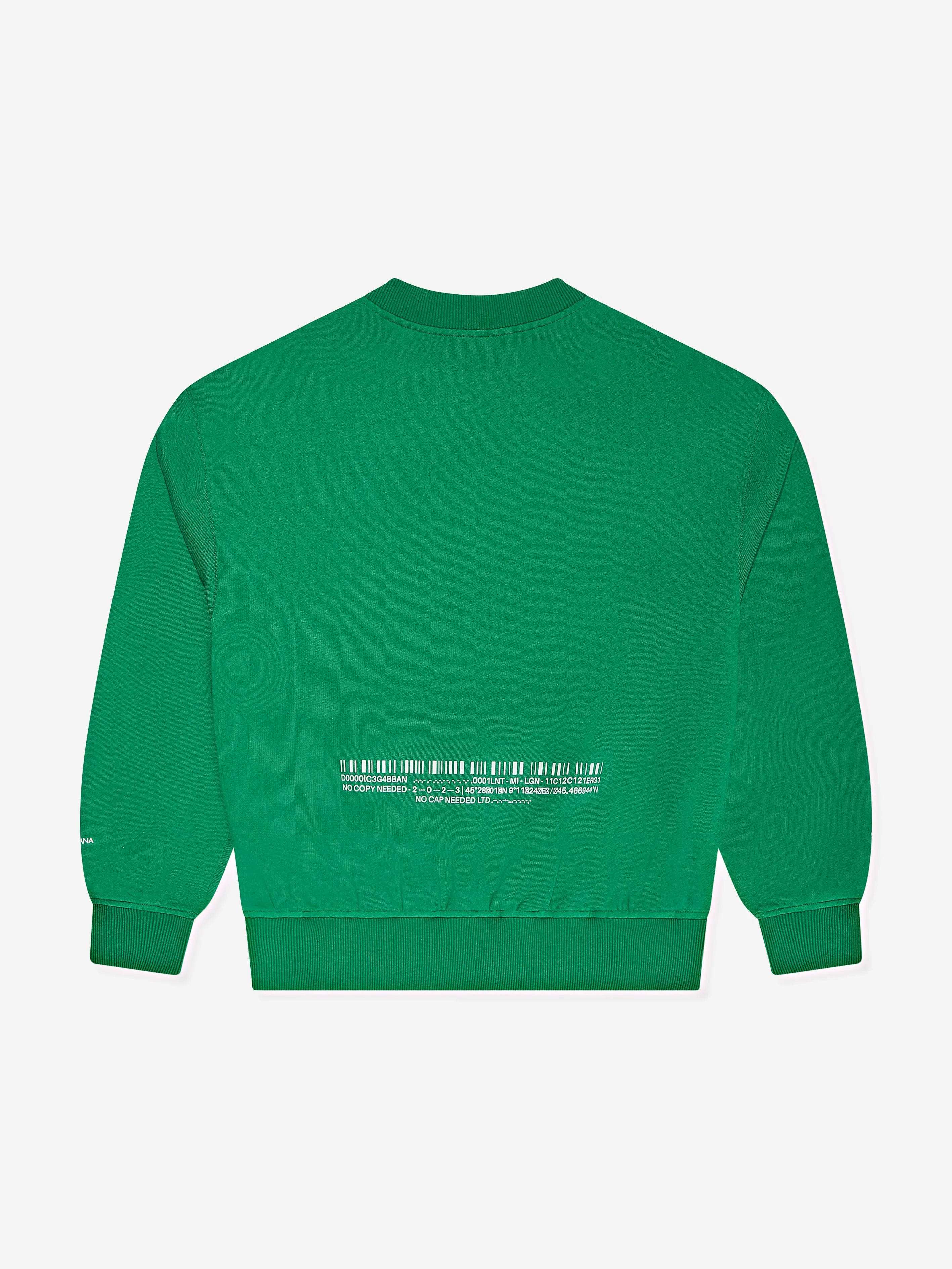 Dolce & Gabbana Boys DG Vibe Sweatshirt in Green