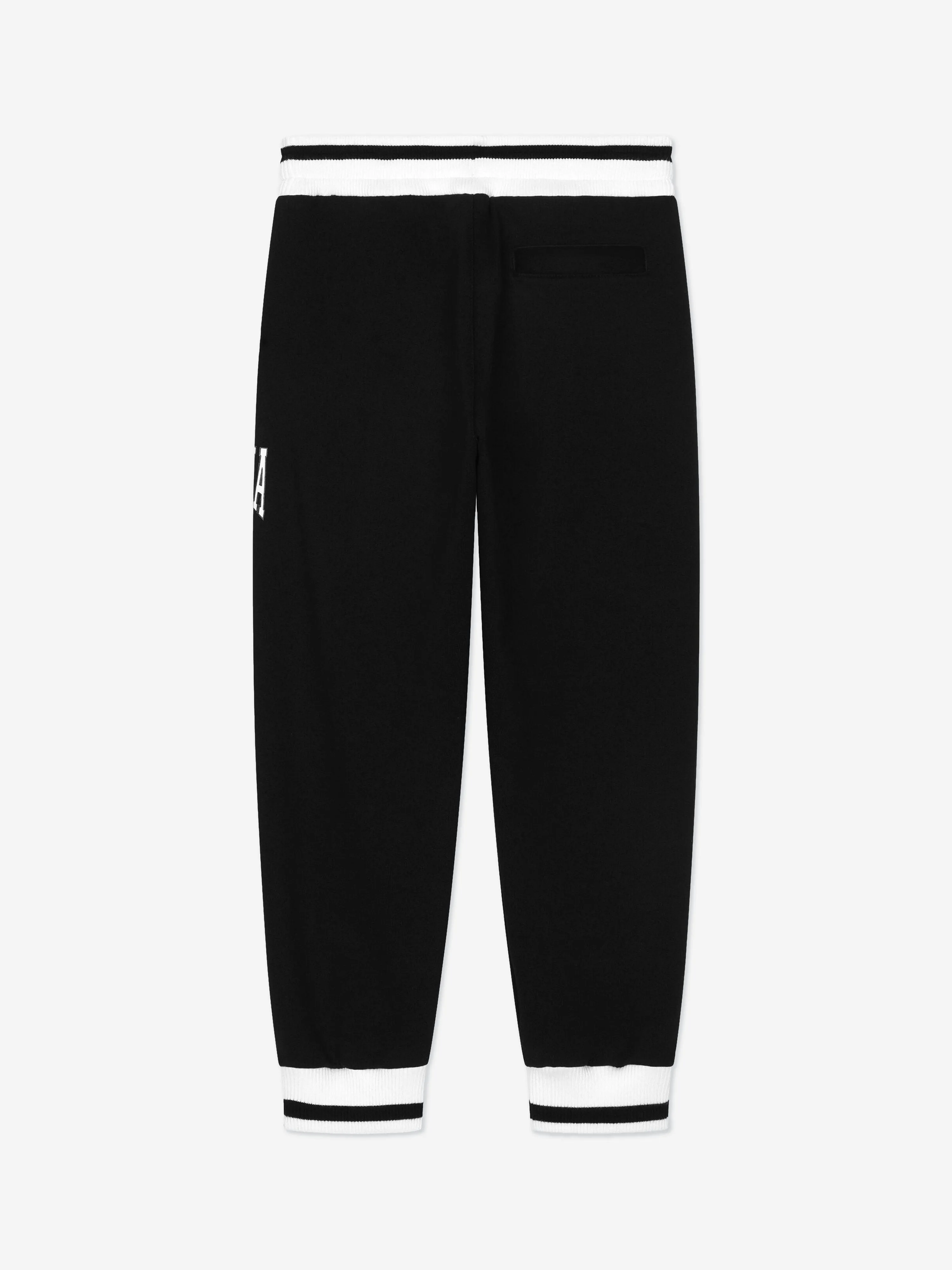 Dolce & Gabbana Boys Flock Logo Joggers in Black
