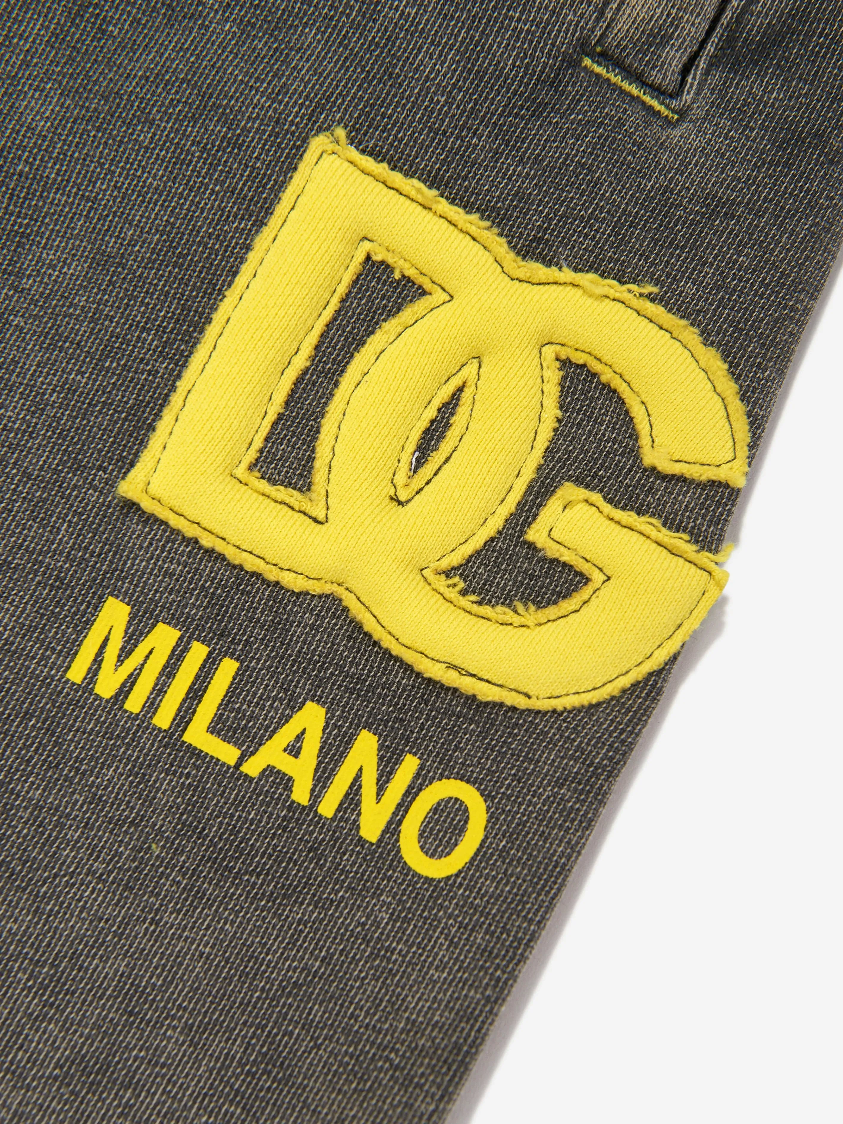 Dolce & Gabbana Boys Logo Joggers in Black