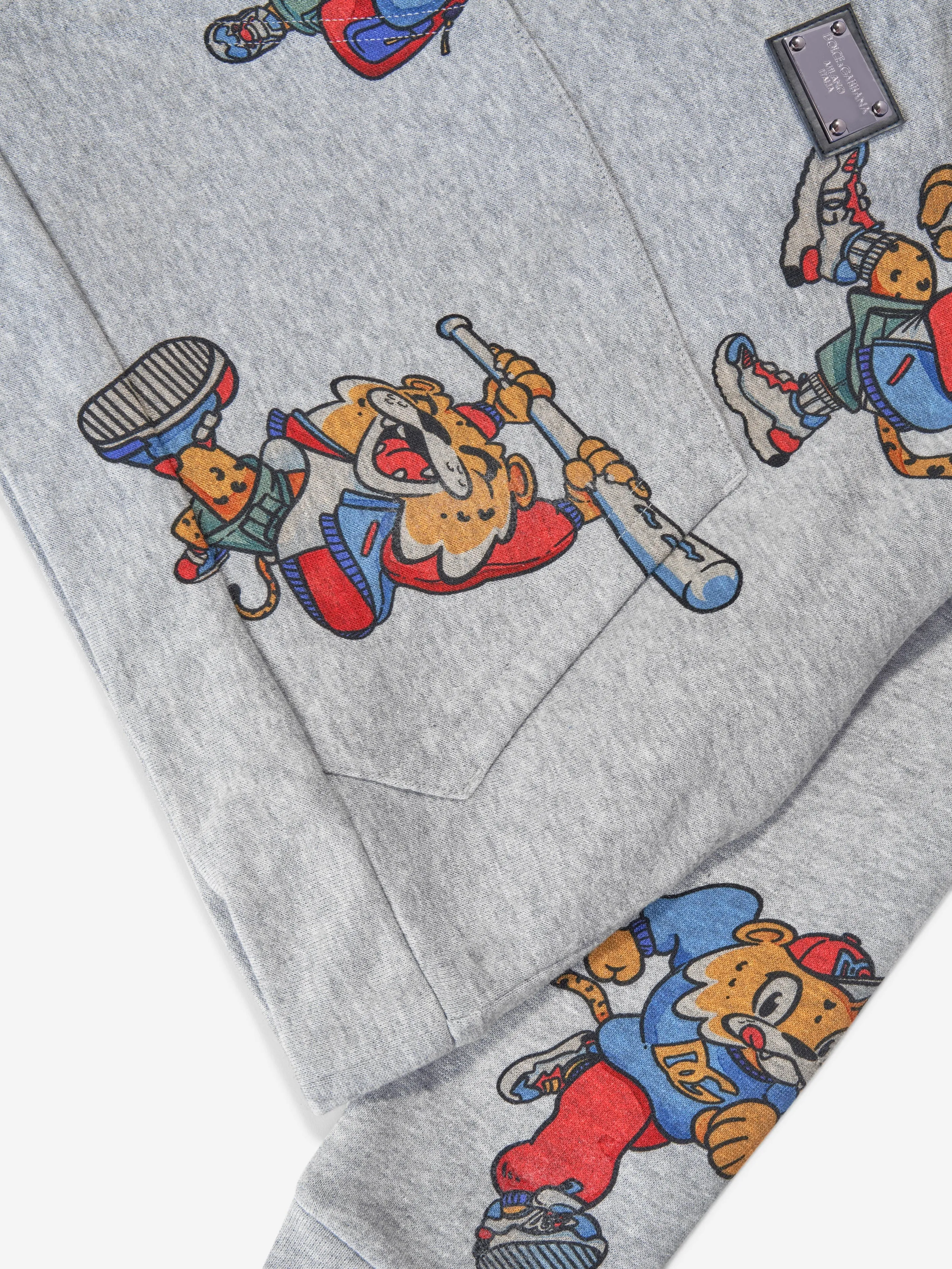 Dolce & Gabbana Boys Mascot Hoodie in Grey