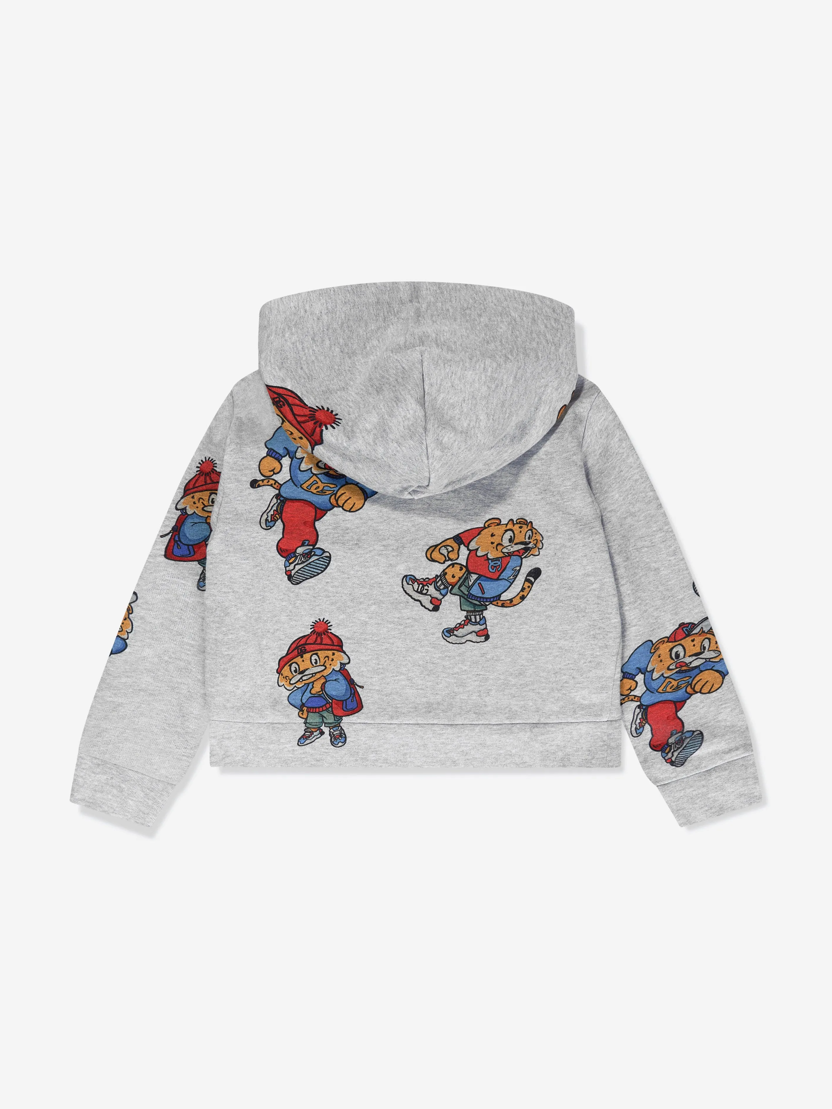 Dolce & Gabbana Boys Mascot Hoodie in Grey