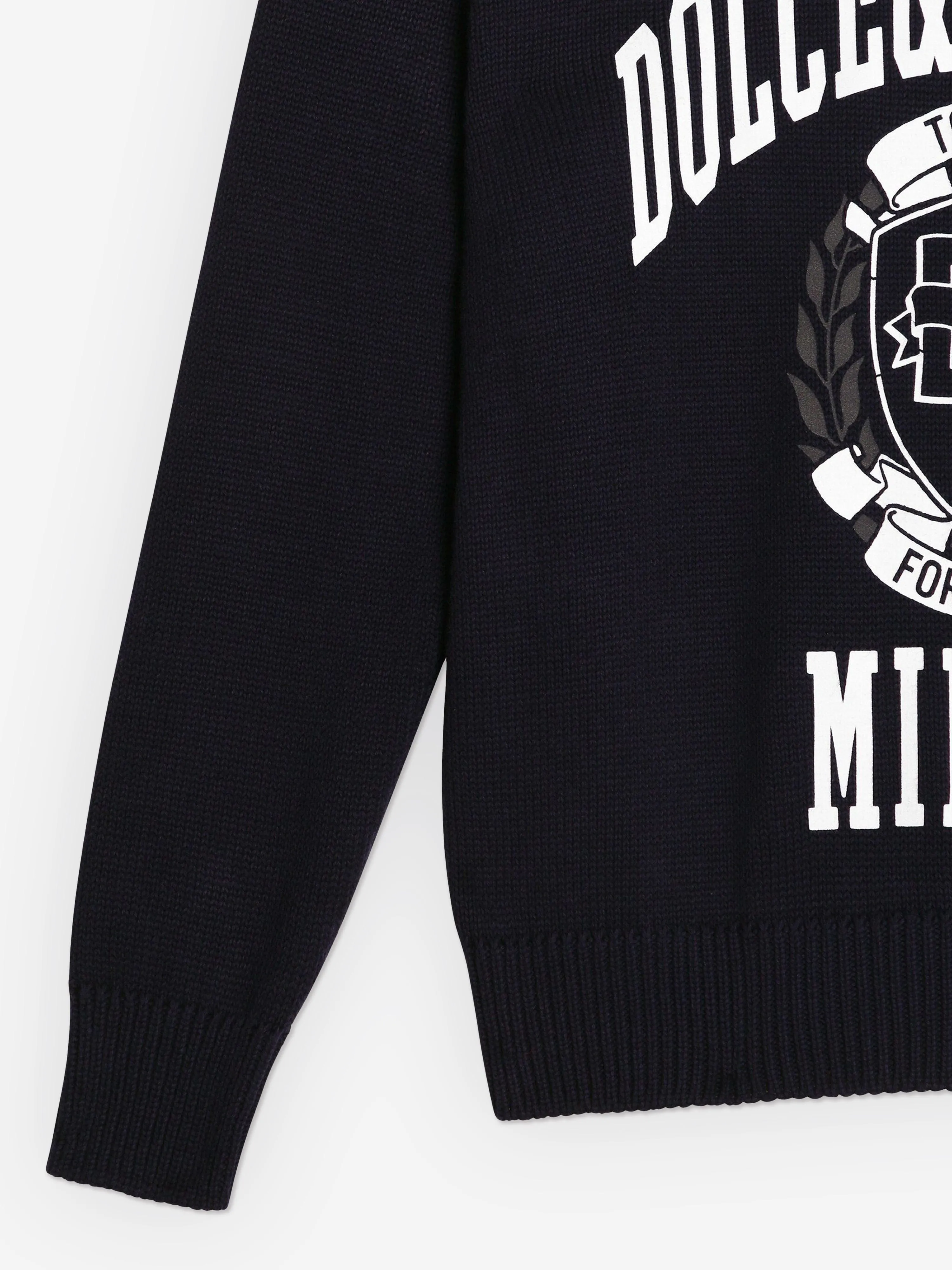 Dolce & Gabbana Boys Milano Logo Sweatshirt in Navy