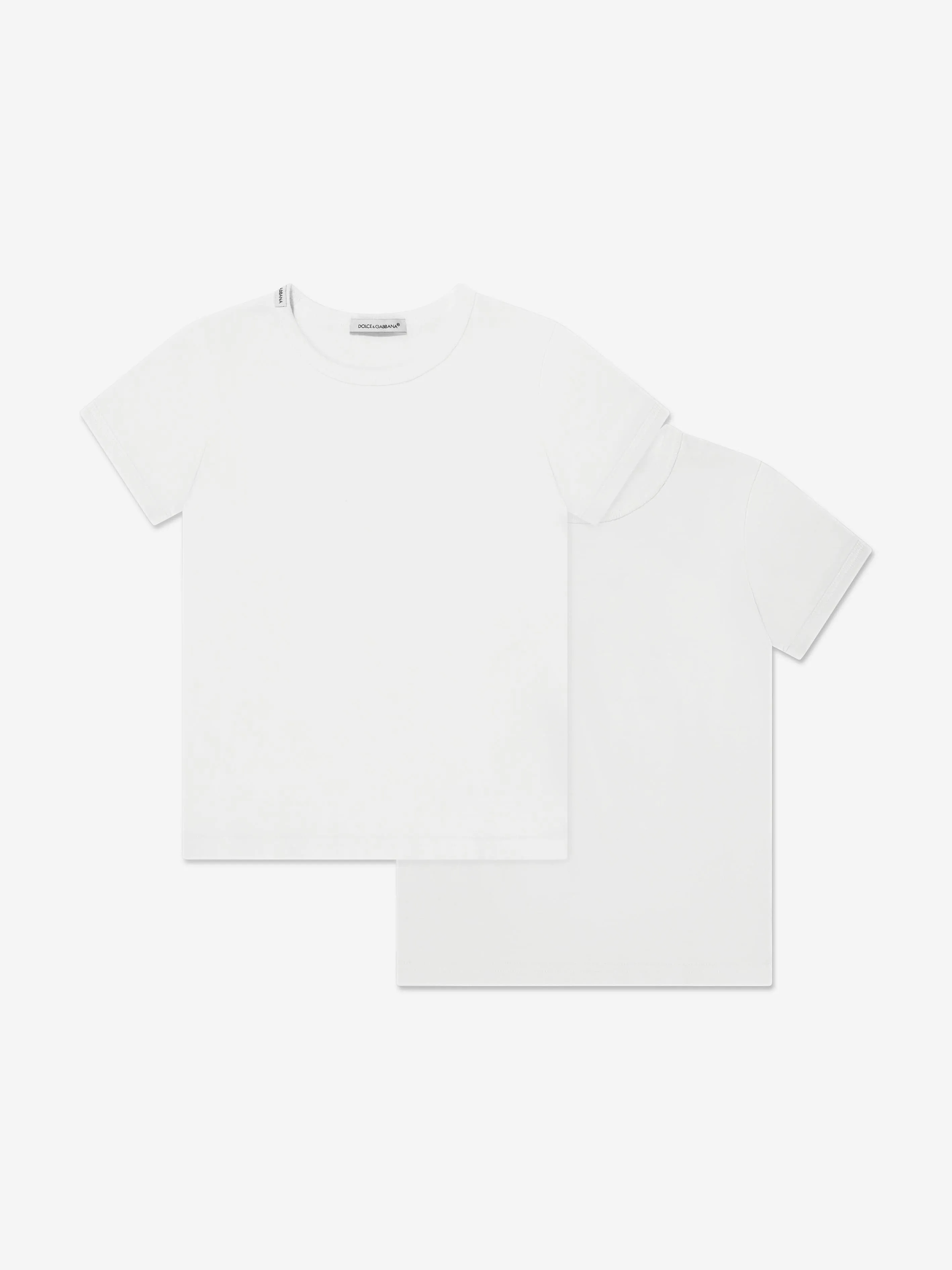 Dolce & Gabbana Boys T-Shirts Set (2 Pack) in White