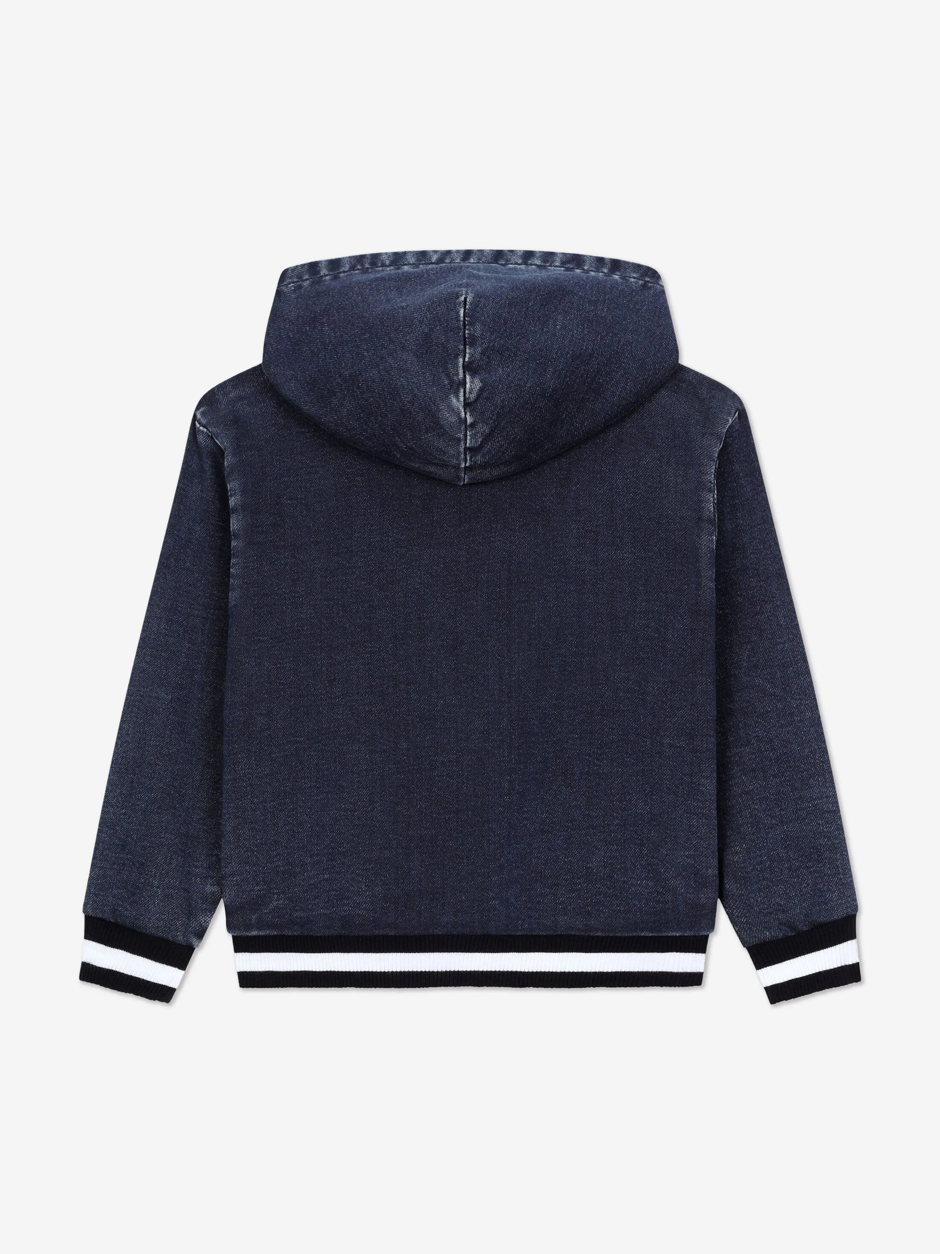 Dolce & Gabbana Boys Too Cool For SchoolMilano Logo Zip Up Top in Blue