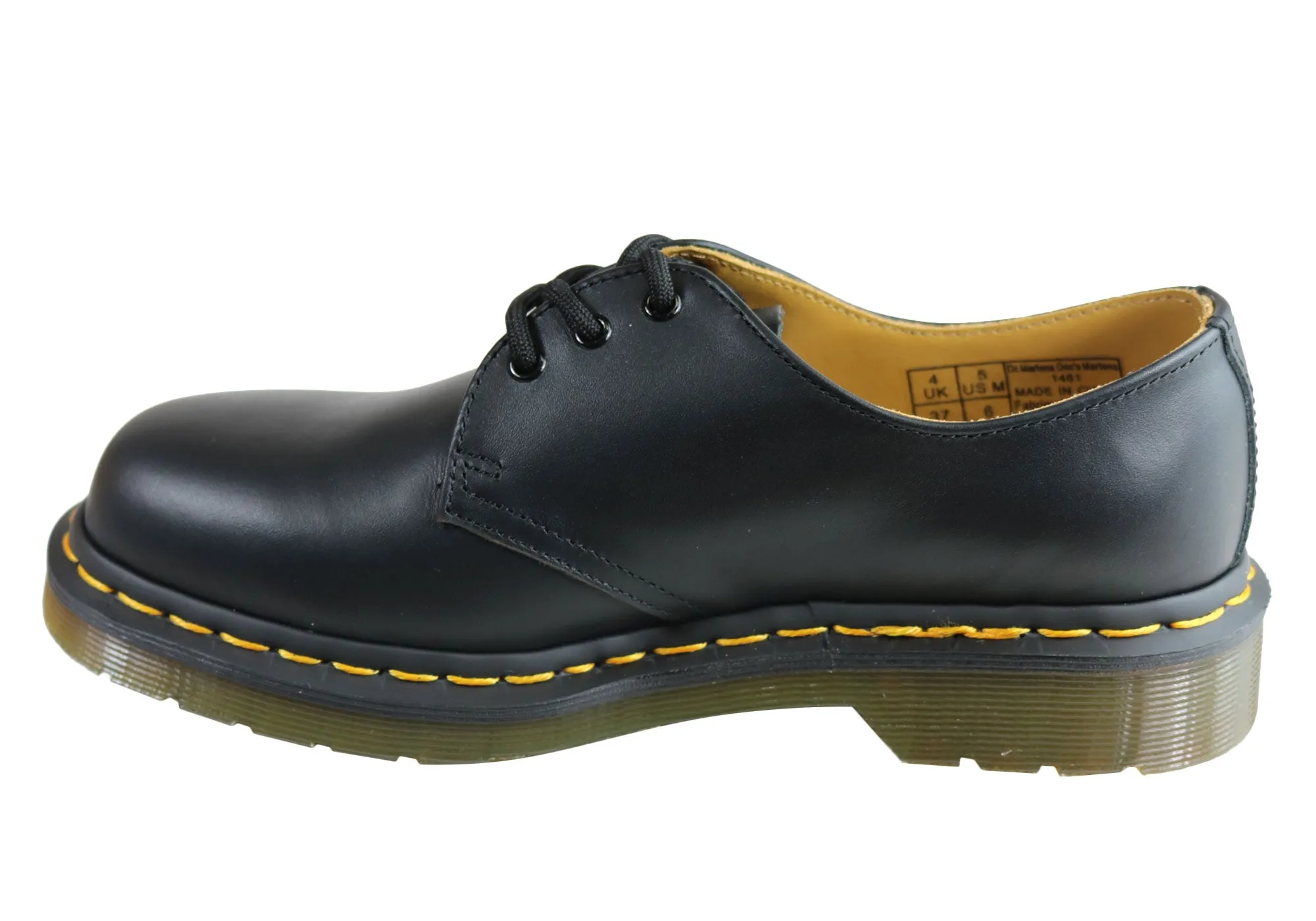 Dr Martens 1461 Classic Black Nappa Lace Up Comfortable Unisex Shoes Dr Martens Shoes