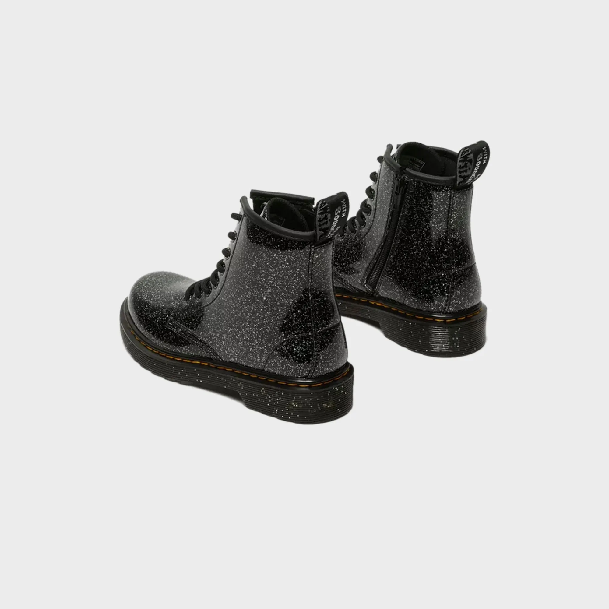 Dr. Martens Junior 1460 Ankle Boot - Black Glitter Dr. Martens Shoes