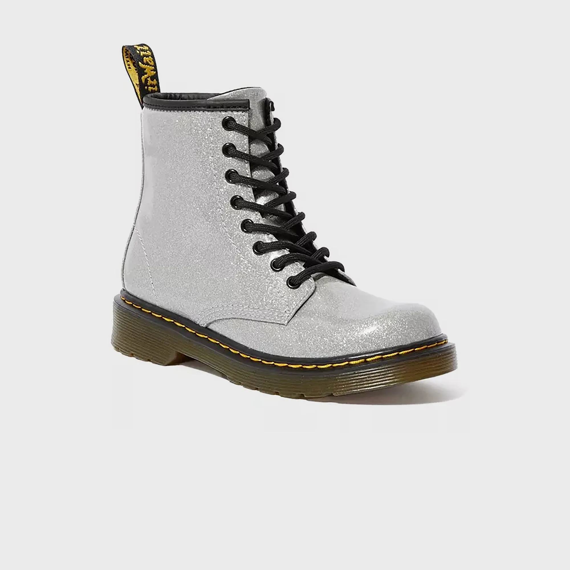 Dr. Martens Junior 1460 - Silver Coated Glitter Dr. Martens Shoes