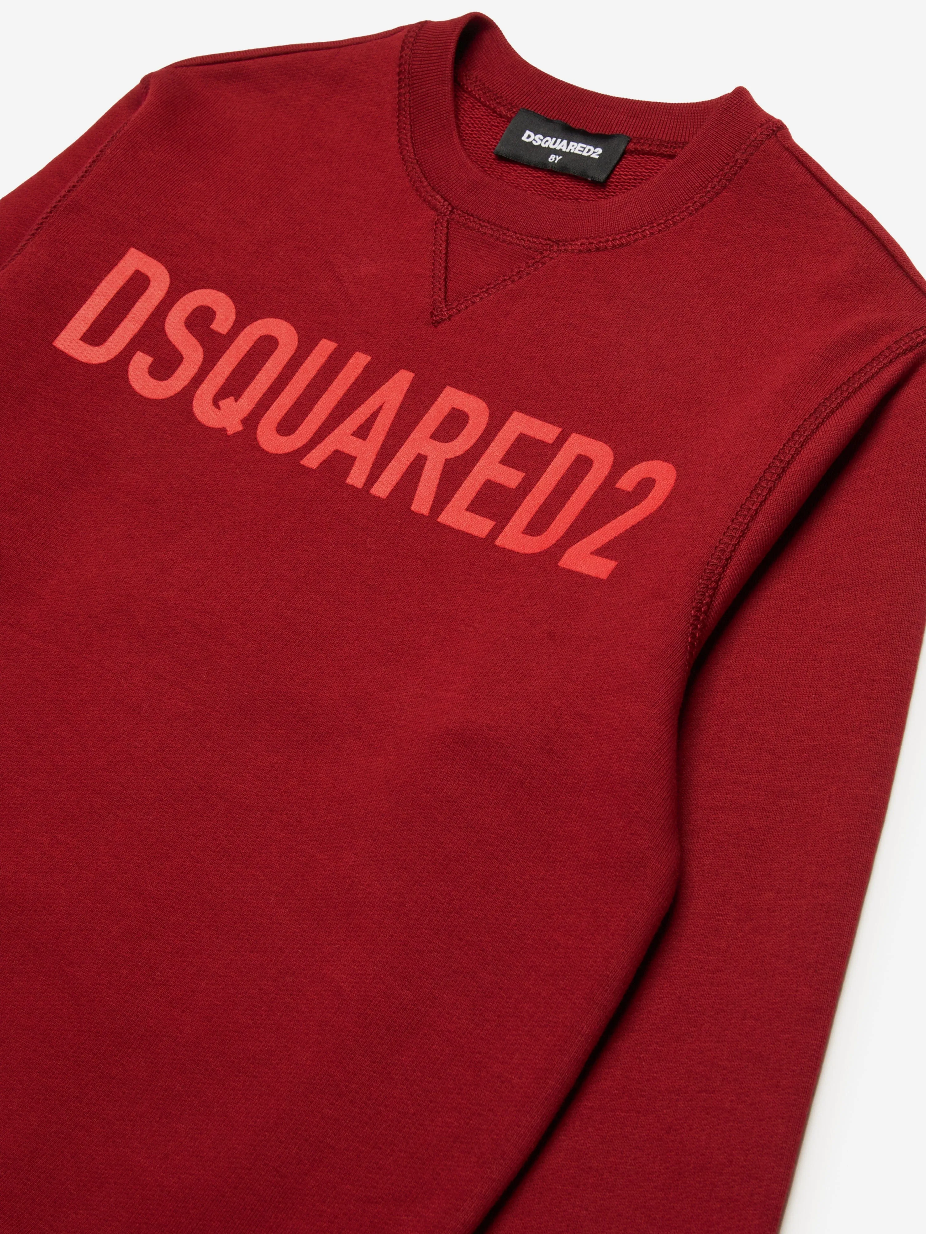 Dsquared2 Kids Logo Sweatshirt in Red
