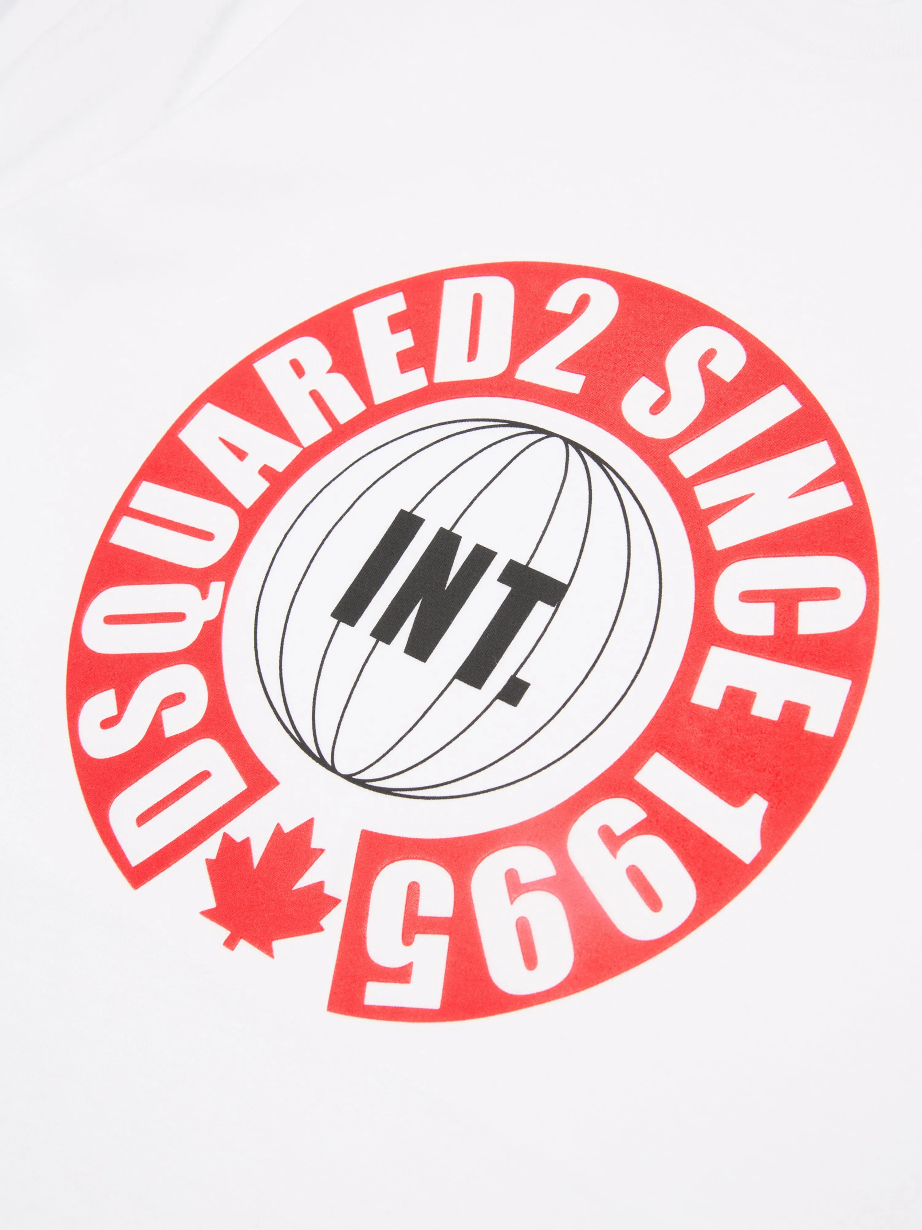 Dsquared2 Kids Slouch Fit Logo T-Shirt in White