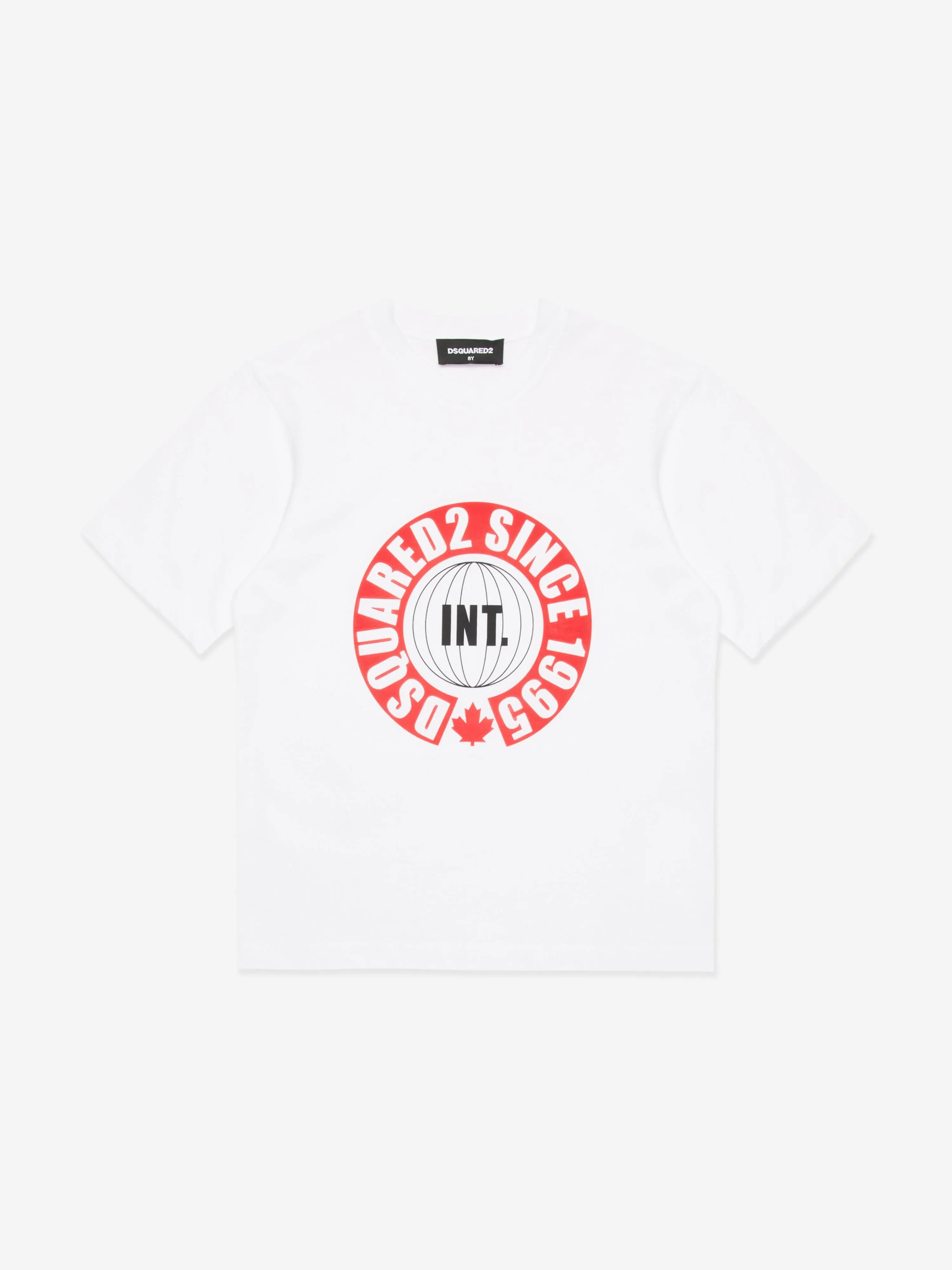 Dsquared2 Kids Slouch Fit Logo T-Shirt in White