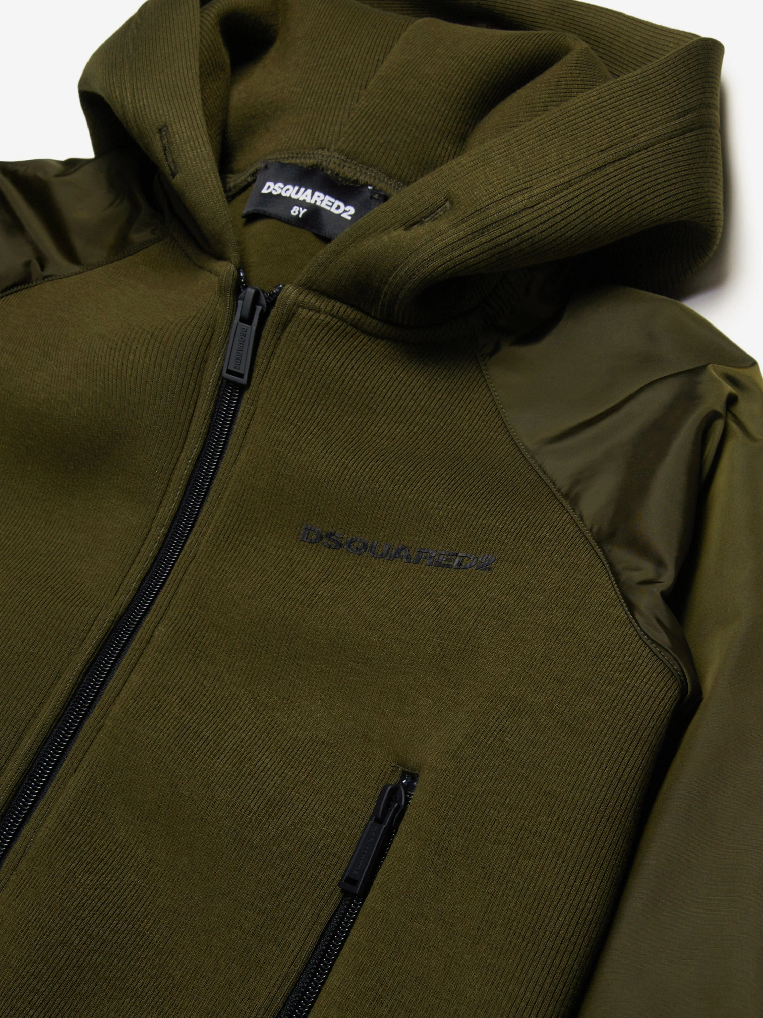 Dsquared2 Kids Zip Up Top in Green